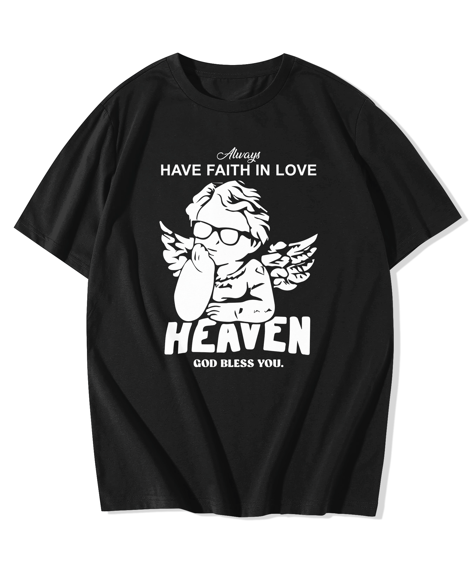 Alfaq Heaven God Bless You T-Shirt