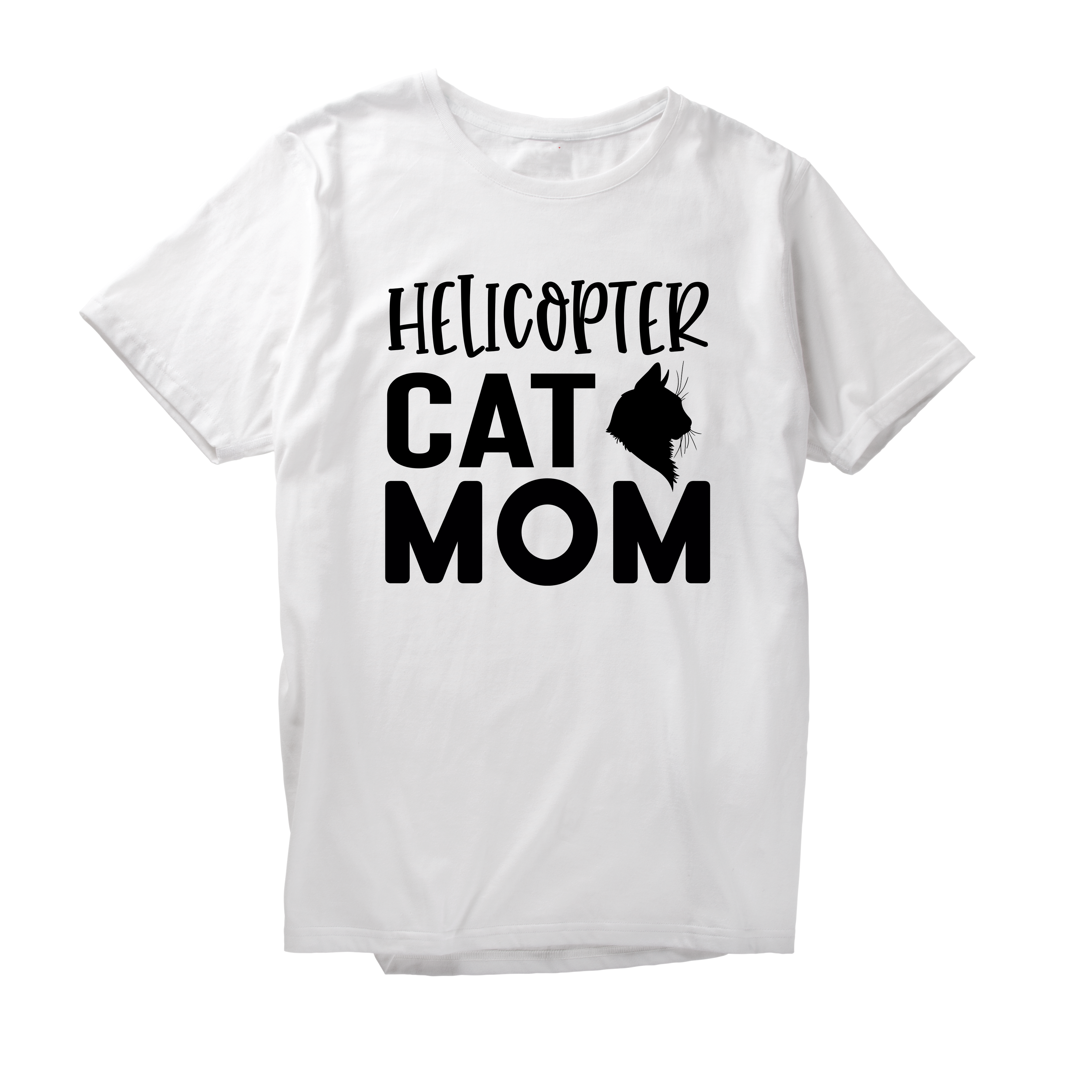 Alfaq Helicopter Cat Mom T-Shirt