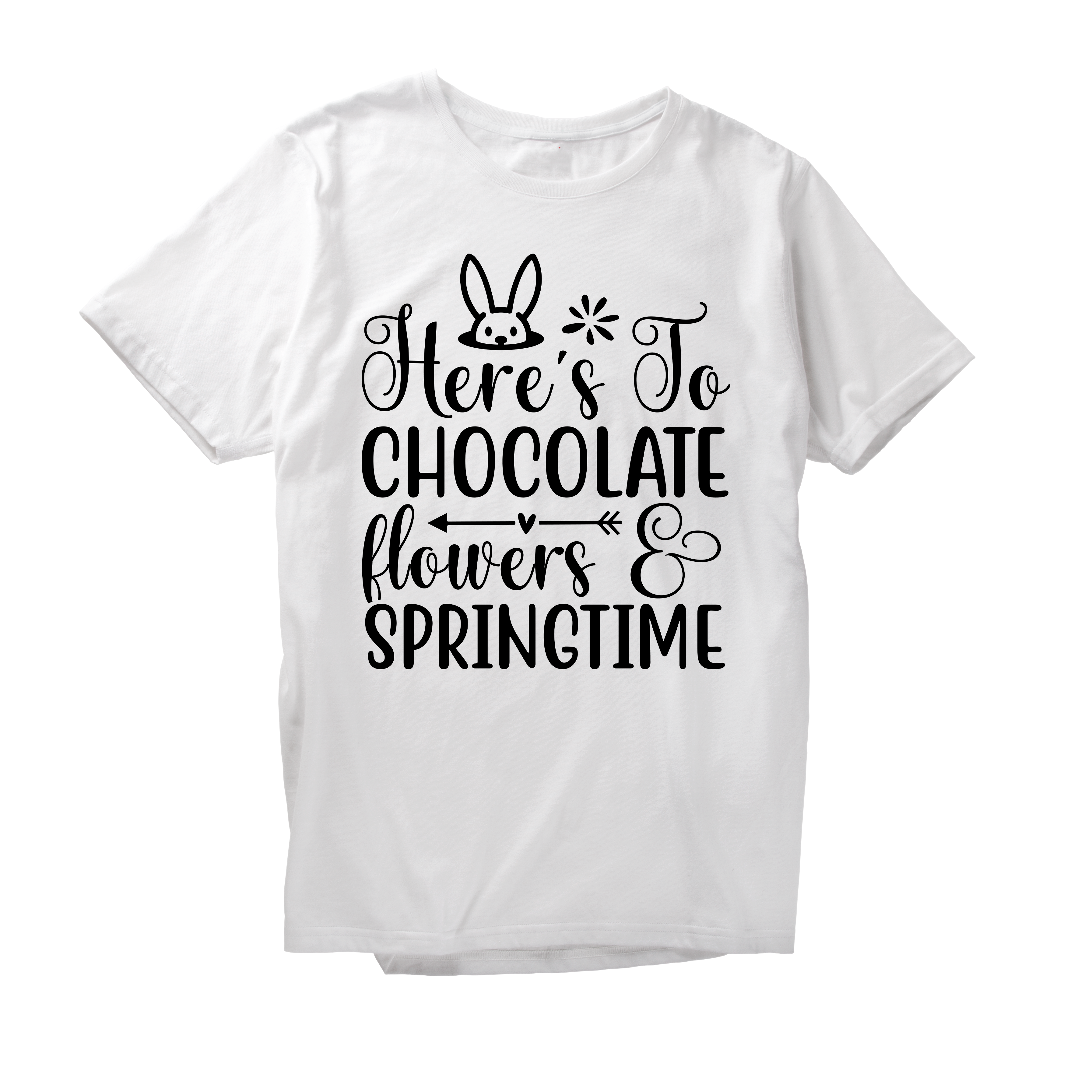 Alfaq Here's To Chocolate Flowers Springtime T-Shirt