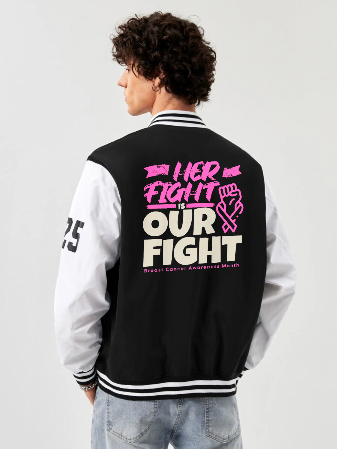 Her Fight Our Fight Varsity Jacket