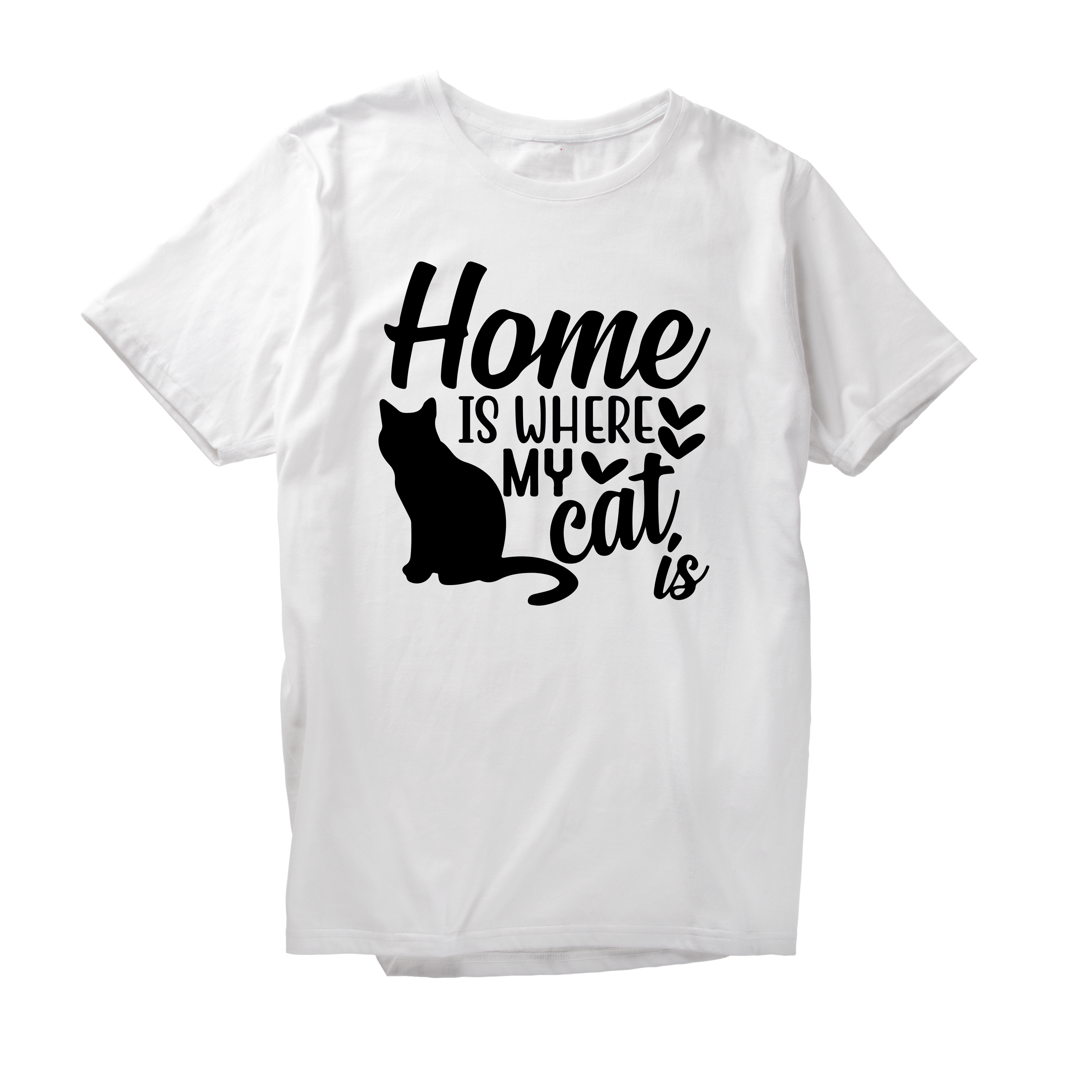 Alfaq Home is where my cat is T-Shirt