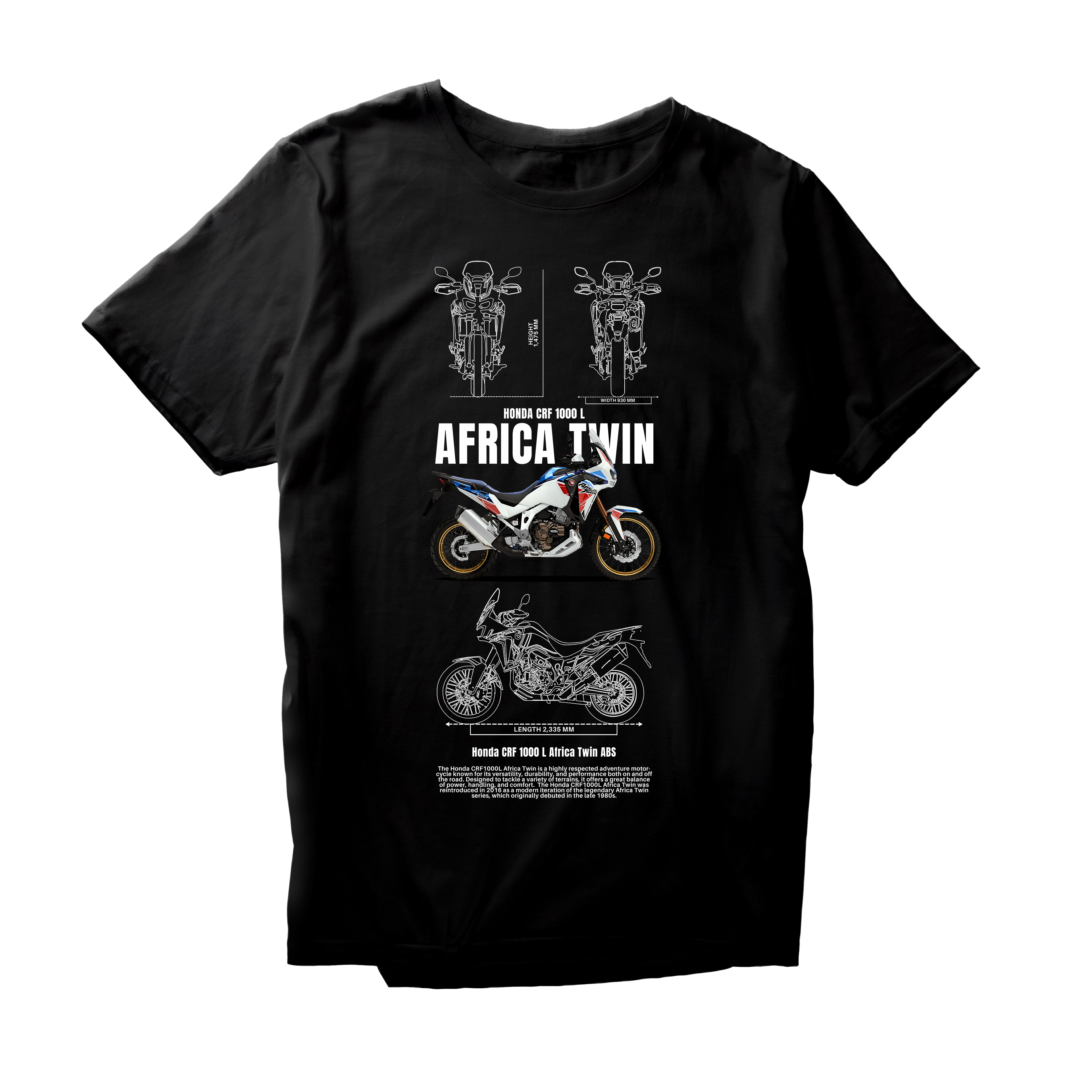 Alfaq Honda CRF 1000 L Africa Twin ABS T-Shirt