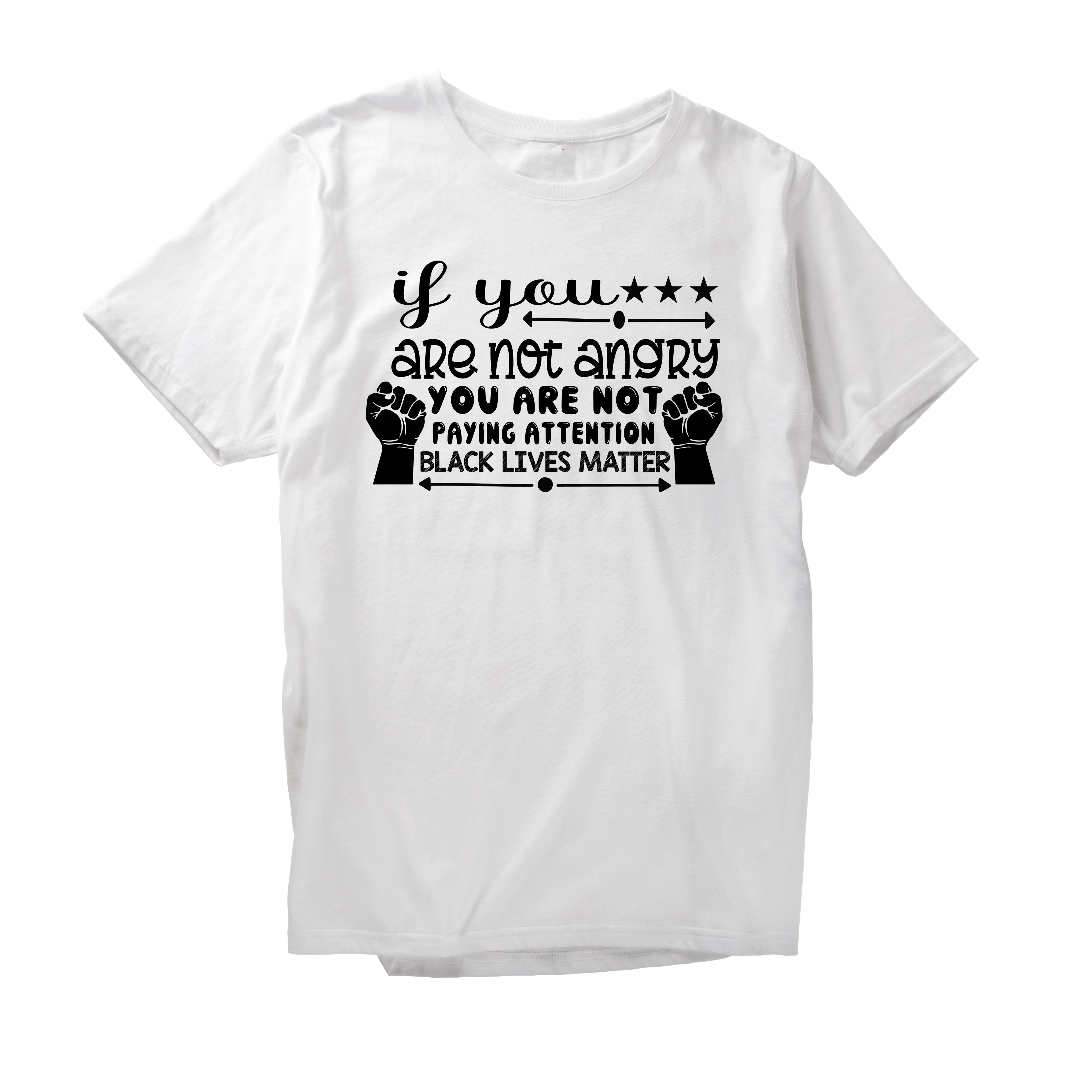 Alfaq If you are not angry you are not paying attention black lives matter T-Shirt