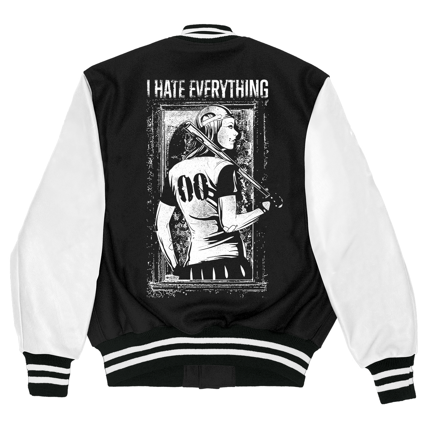 Alfaq I hate everything varsity jacket