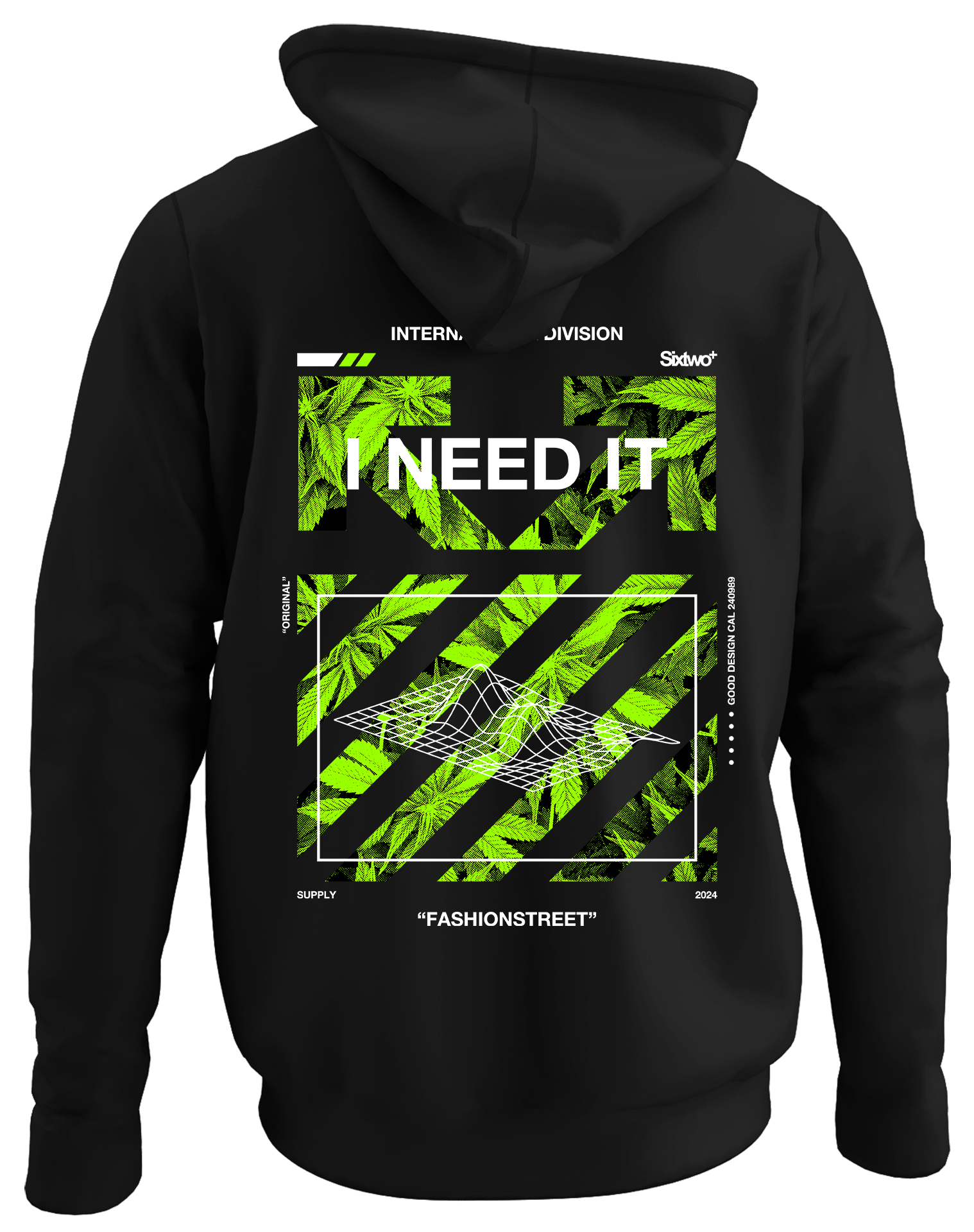 Alfaq I need it back black plain hoodie