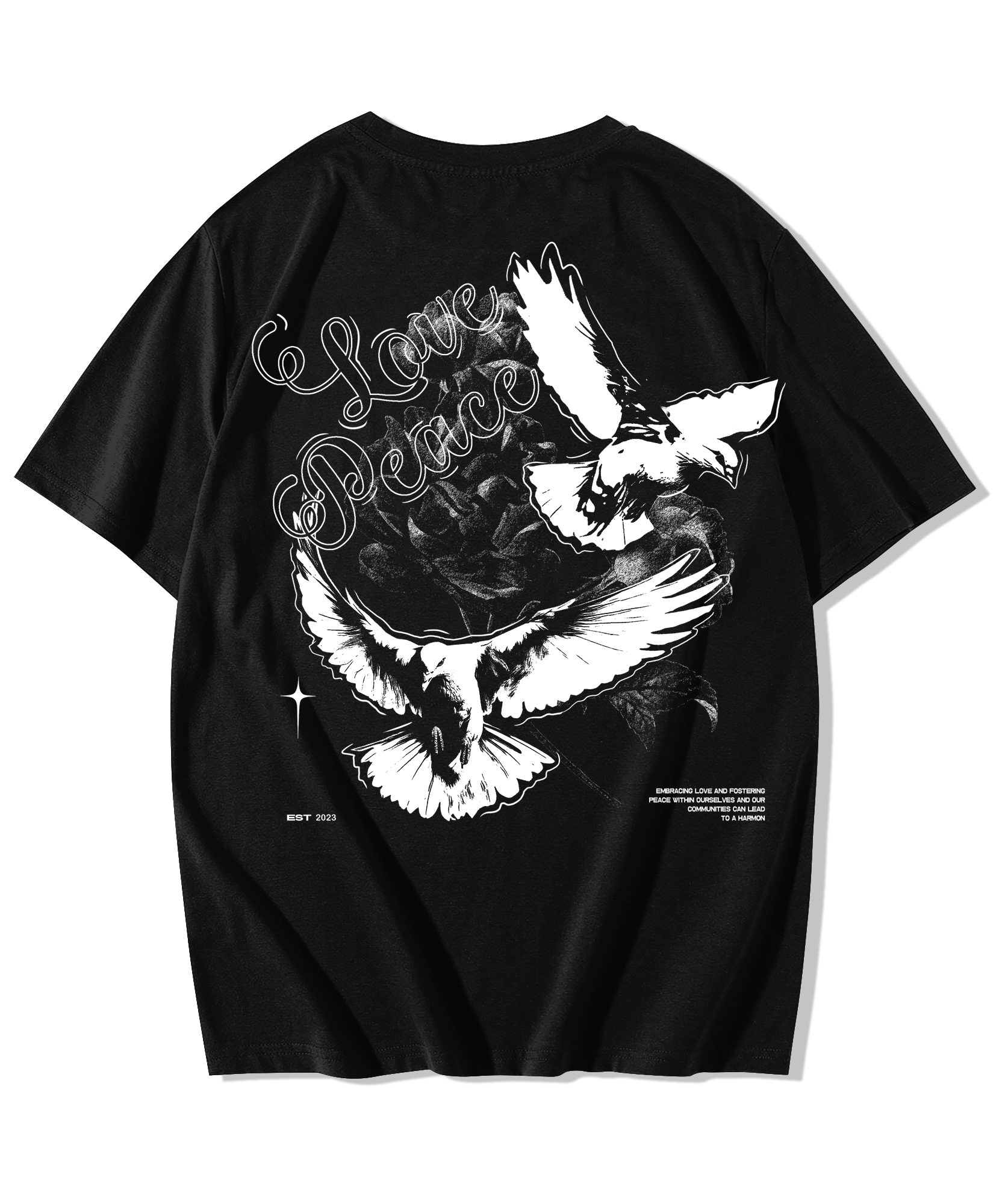 Alfaq Love Peace Oversized T-Shirt 