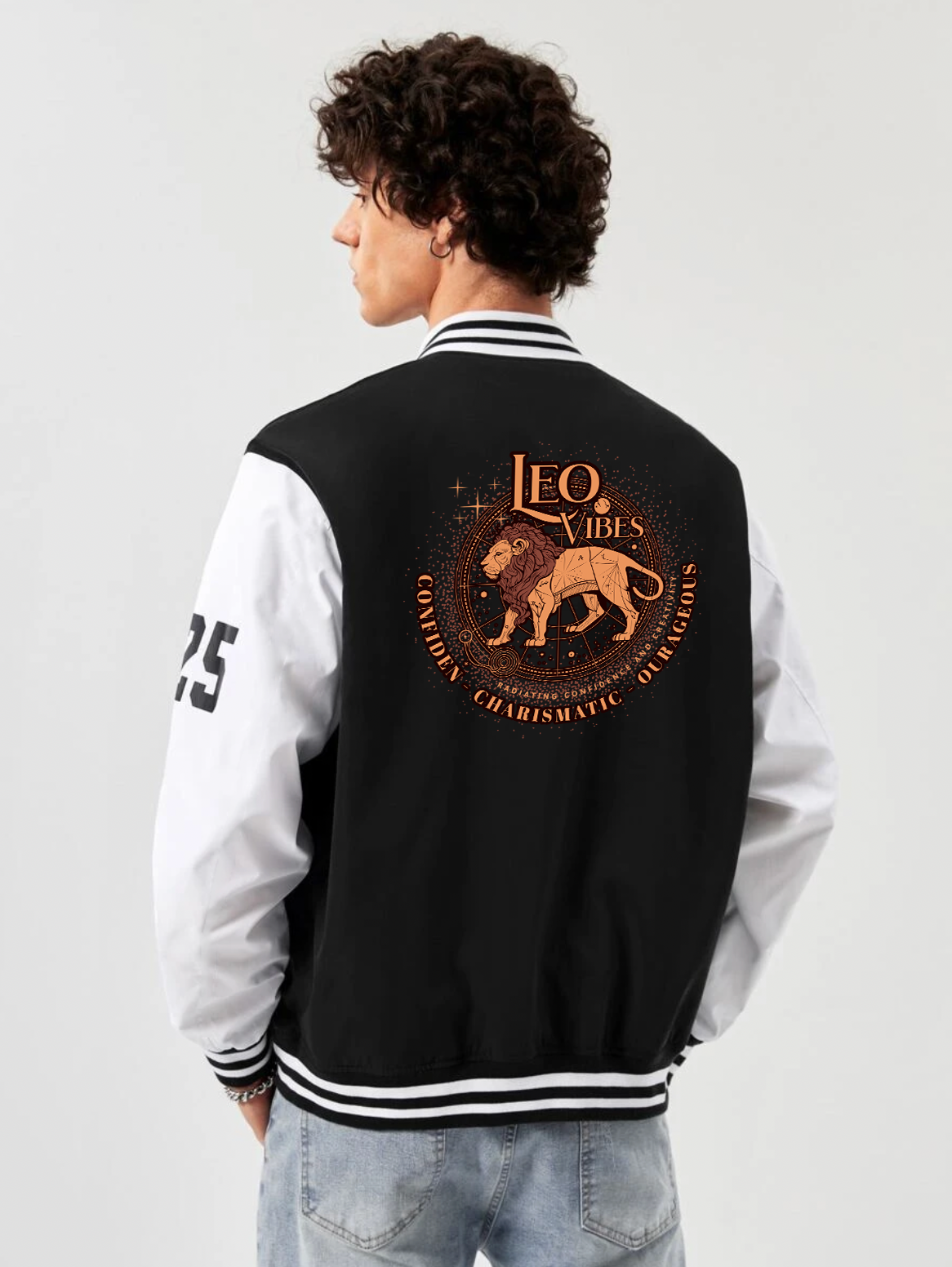 Leo Vibes Varsity Jacket