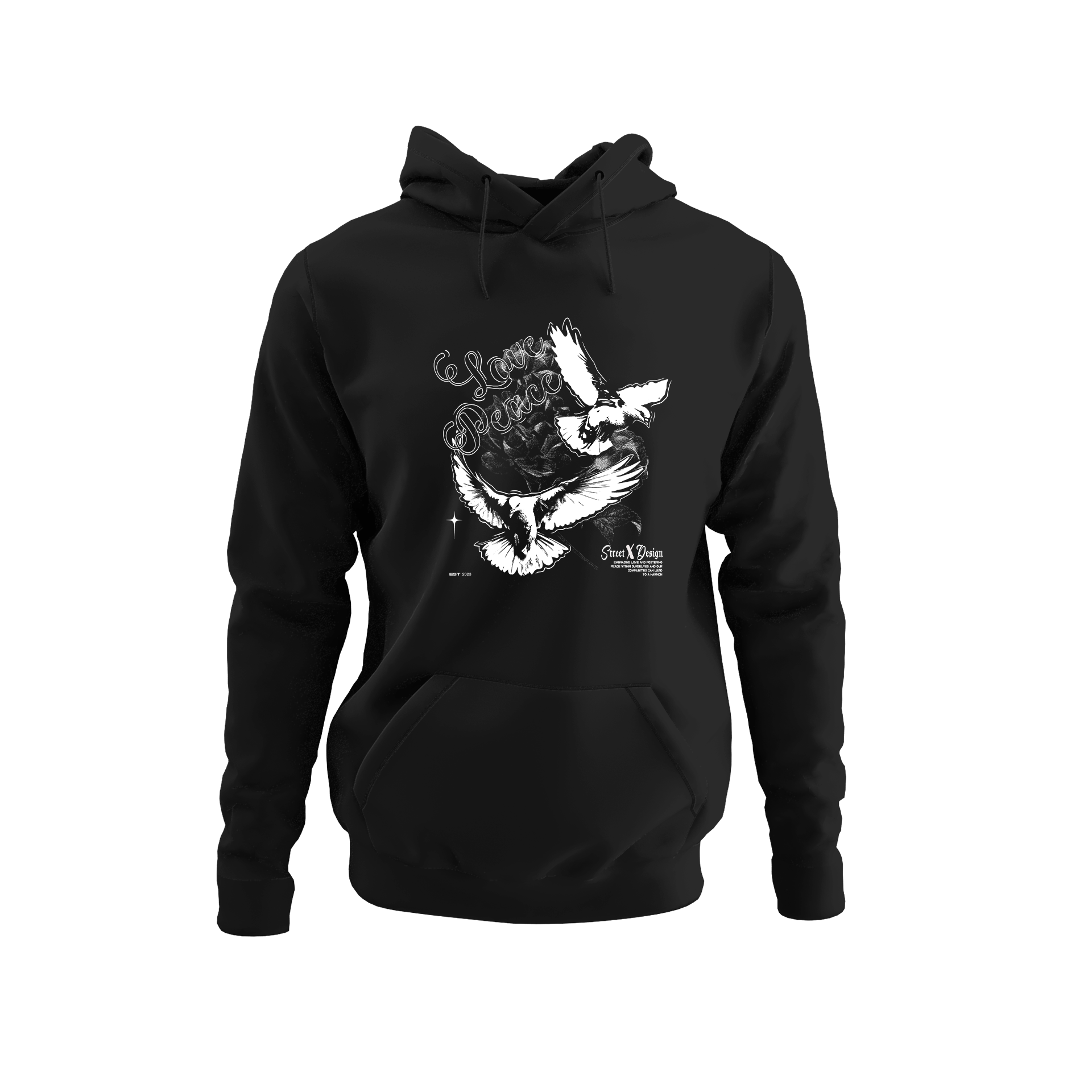 Alfaq Love peace Hoodie