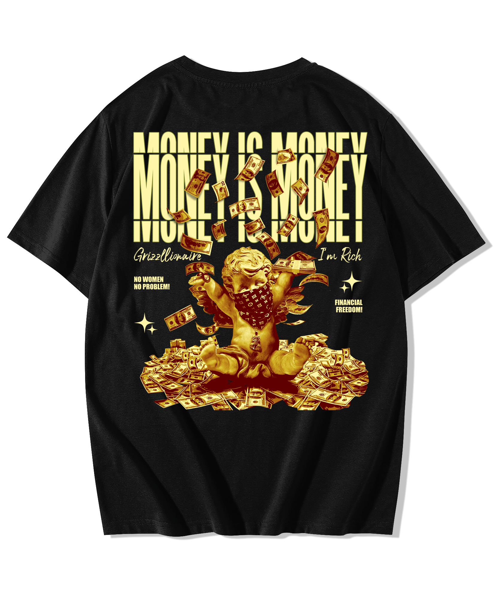 Alfaq Money is money Oversized T-Shirt - Alfaq