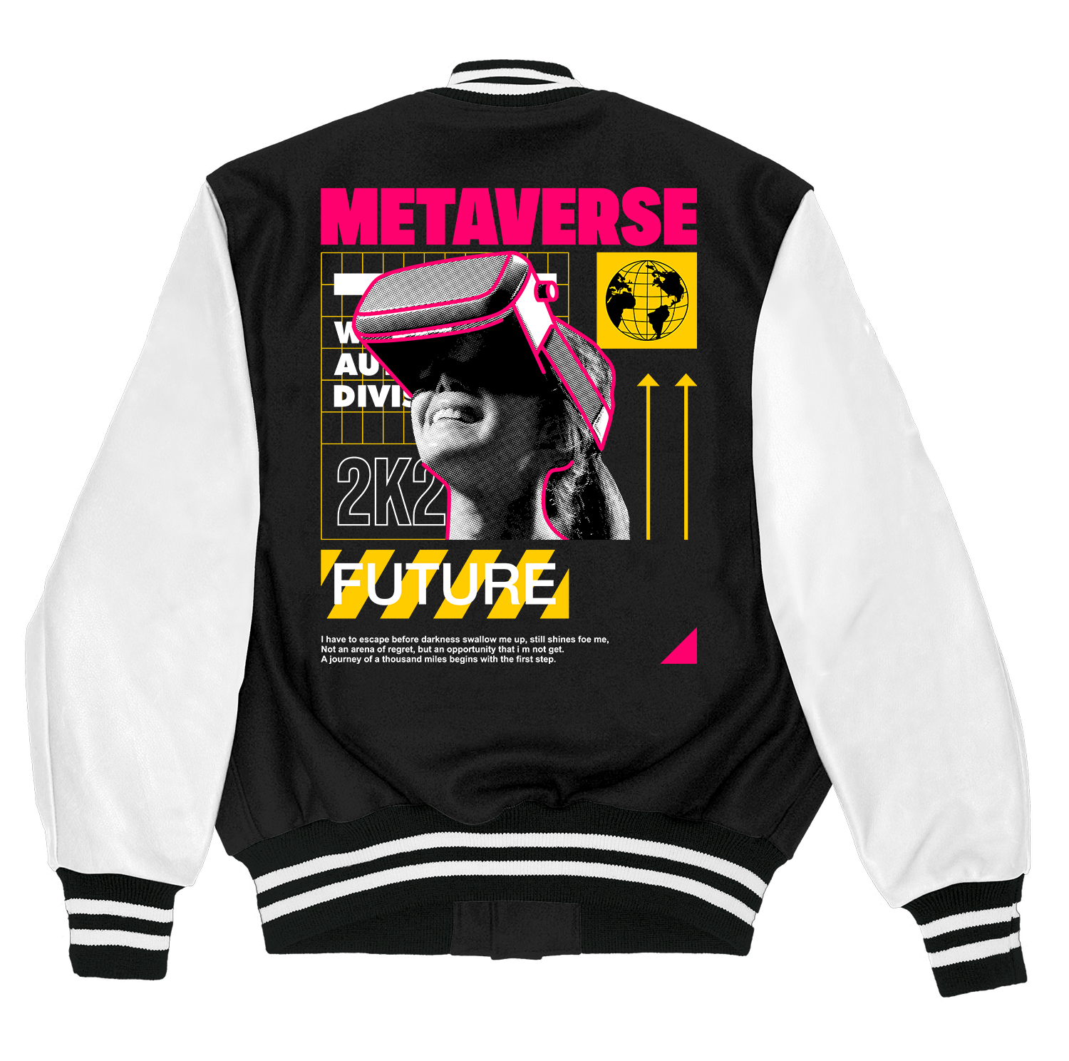 Alfaq Metaverse varsity jacket