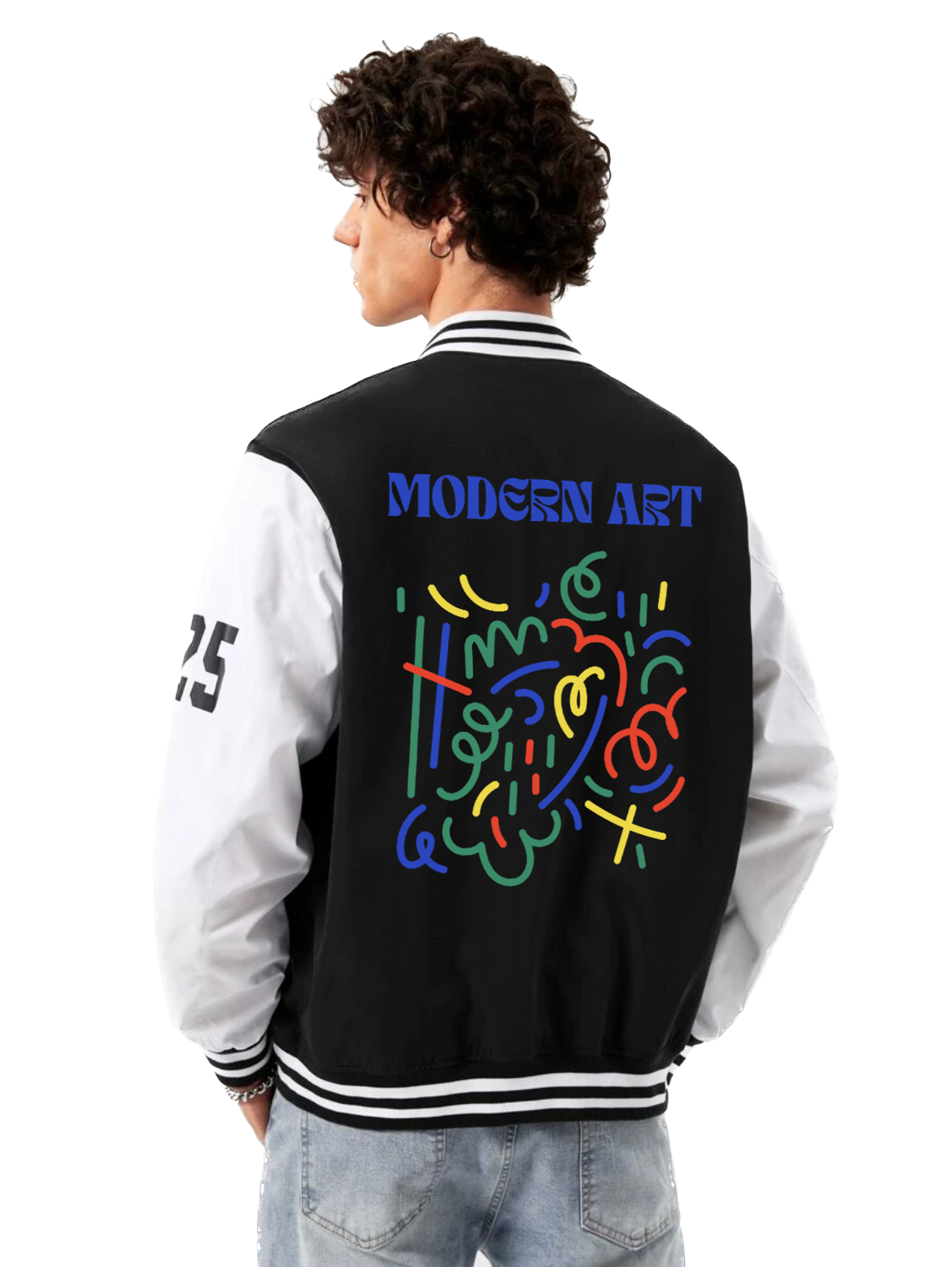 Alfaq Modern Art Varsity Jacket