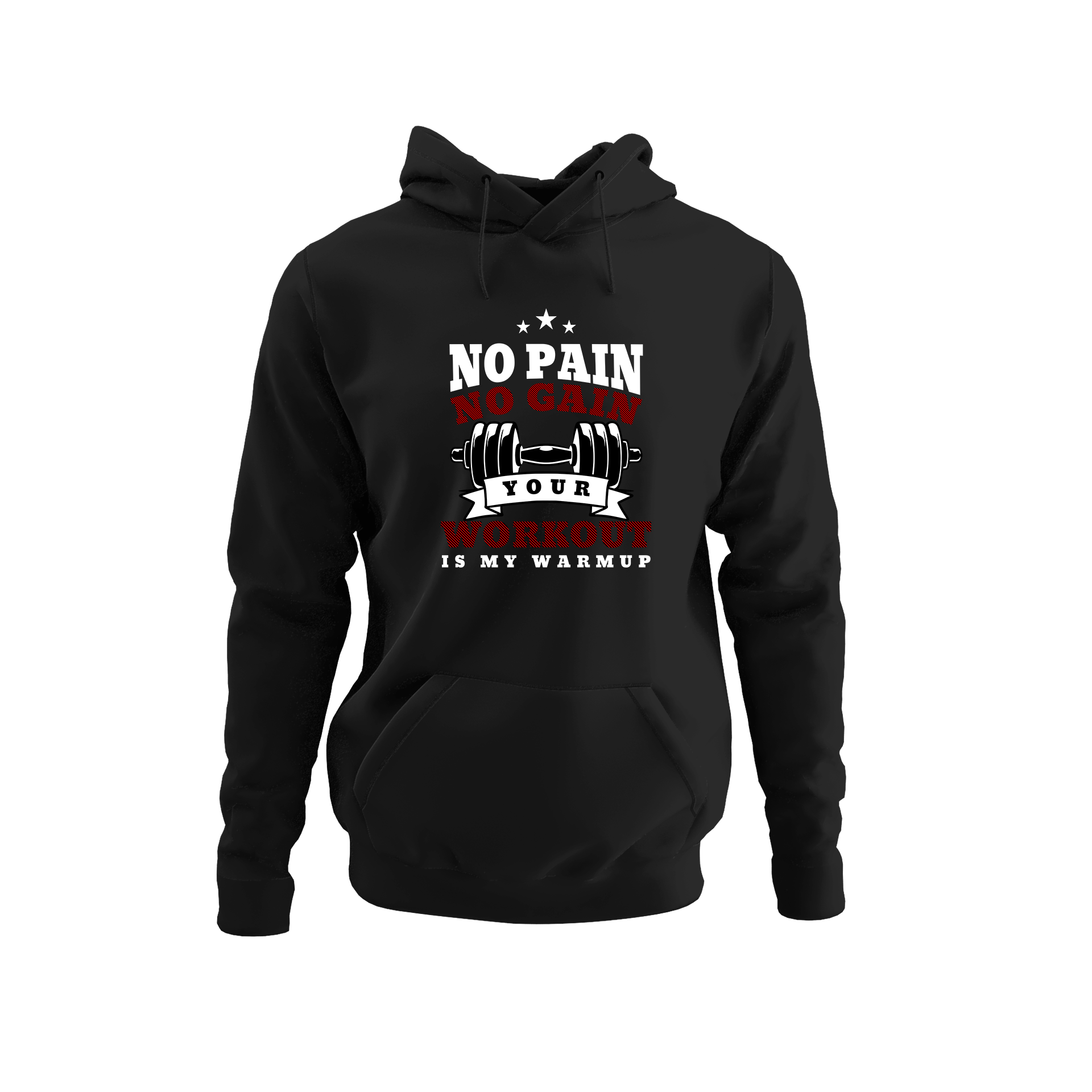 Alfaq No Pain No Gain Gym Hoodie