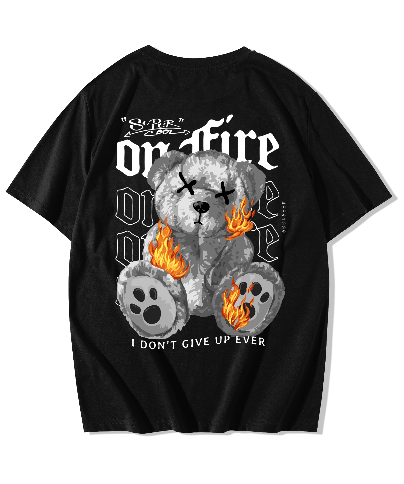 On-fire printed Oversized T-Shirt