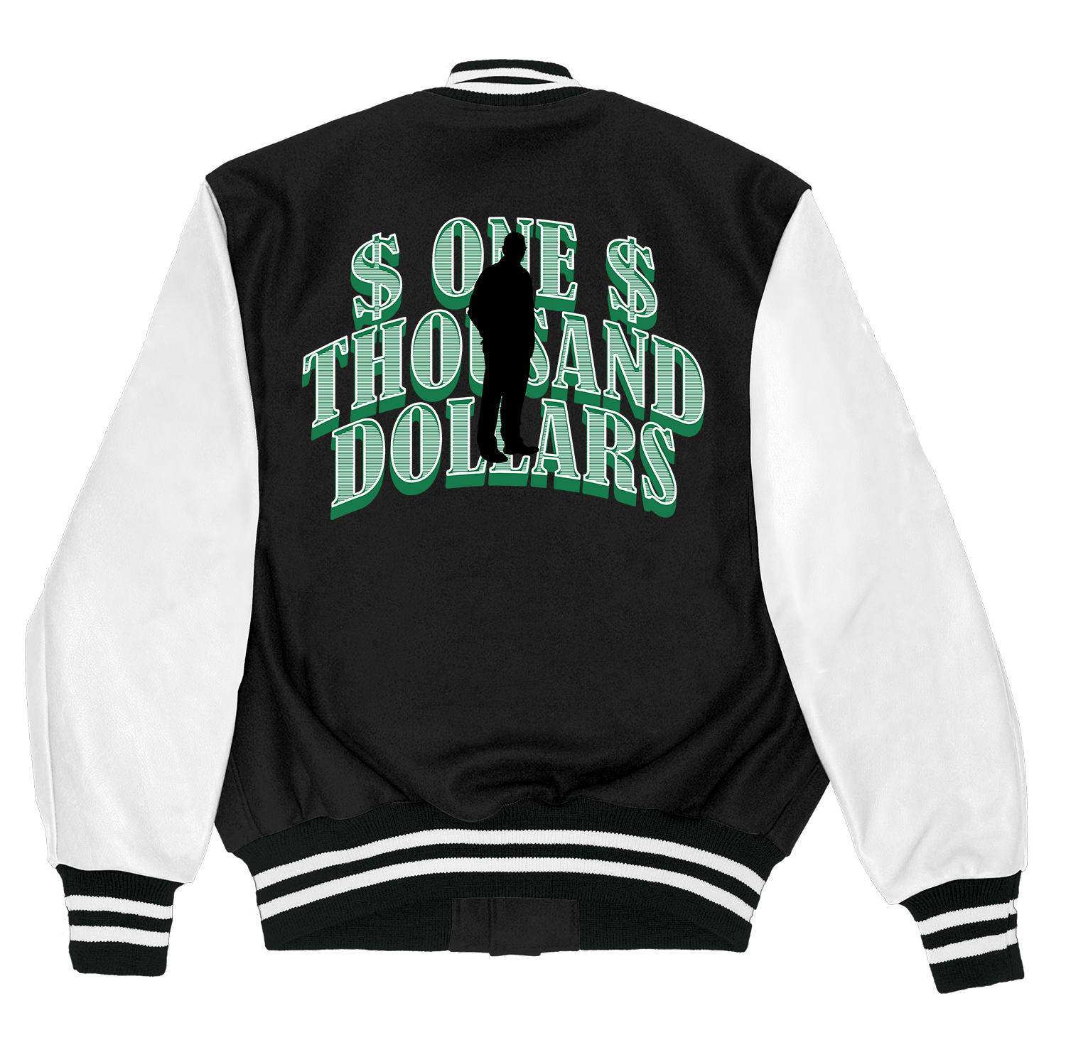 Alfaq One thousand dollars varsity jacket