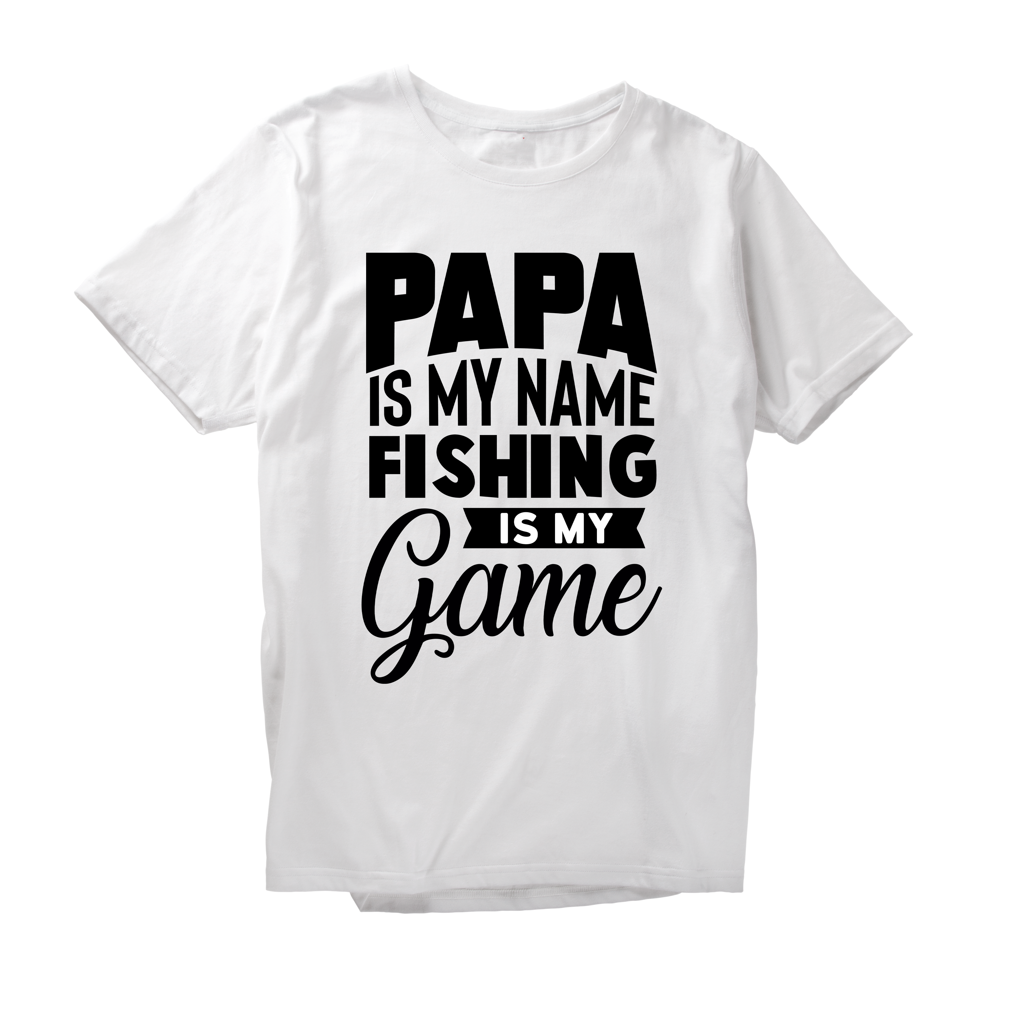 Alfaq Papa Is My Name Fishing Is My Game T-Shirt