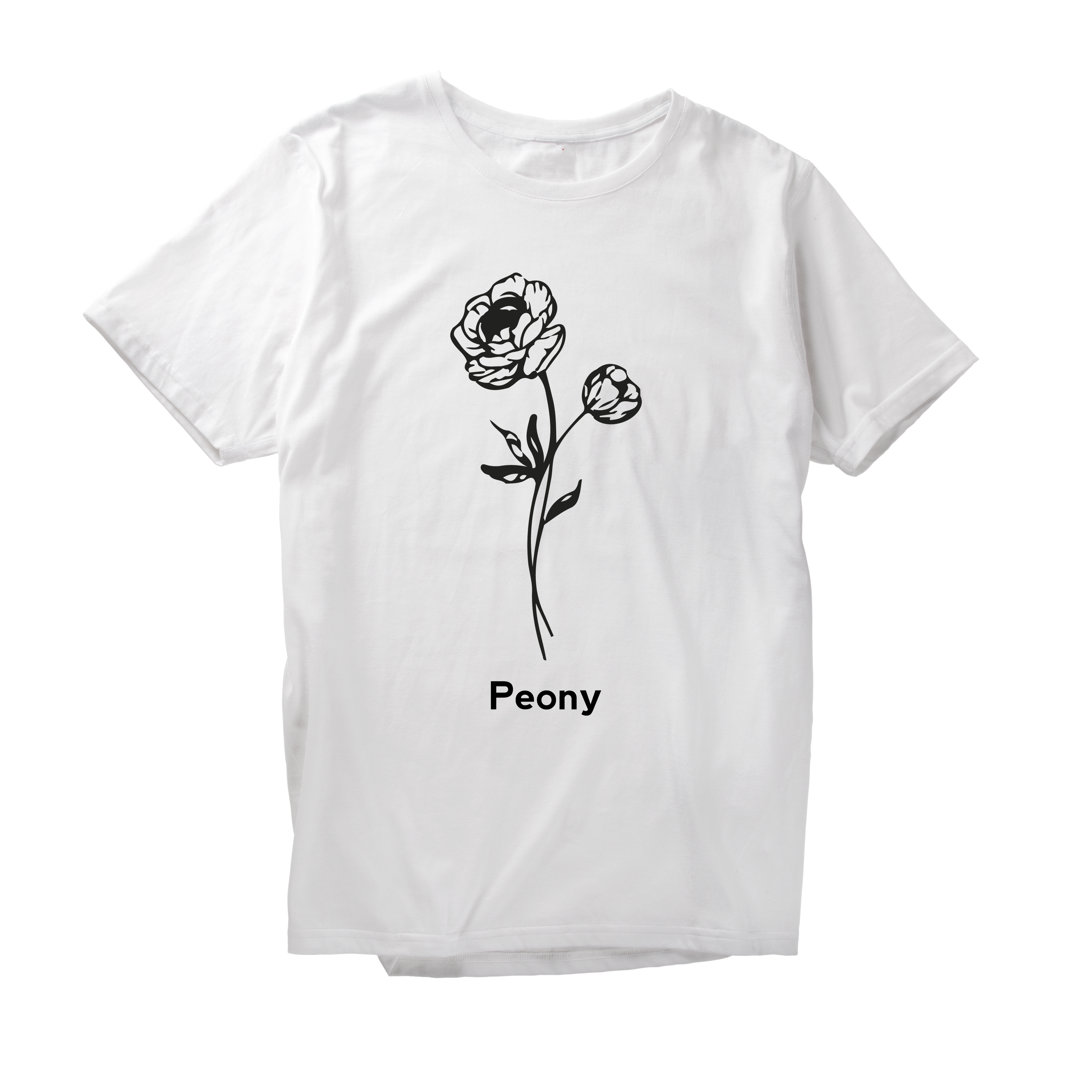 Alfaq Peony Flower T-Shirt