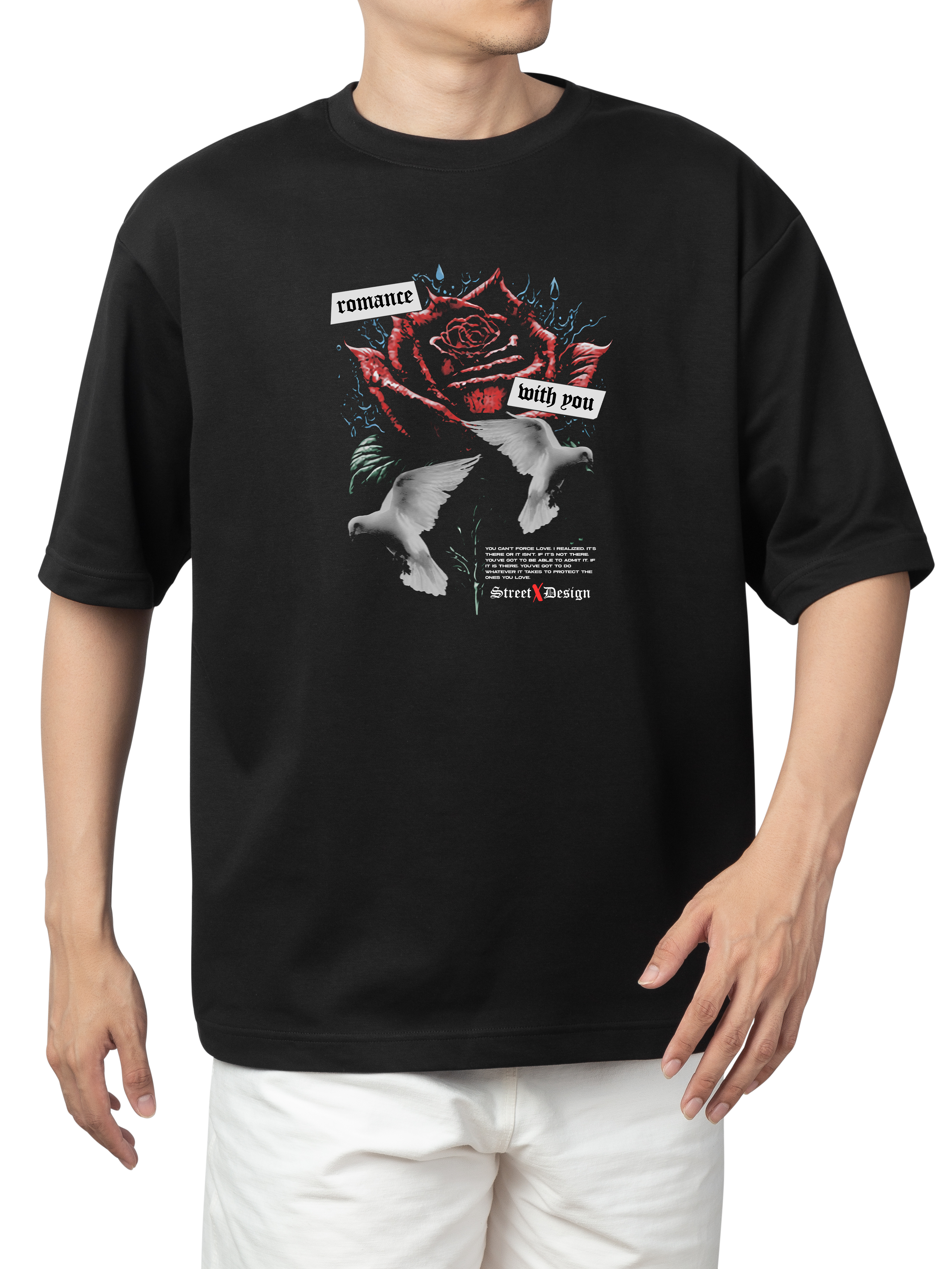 Alfaq Romance Dove Oversized T-shirt