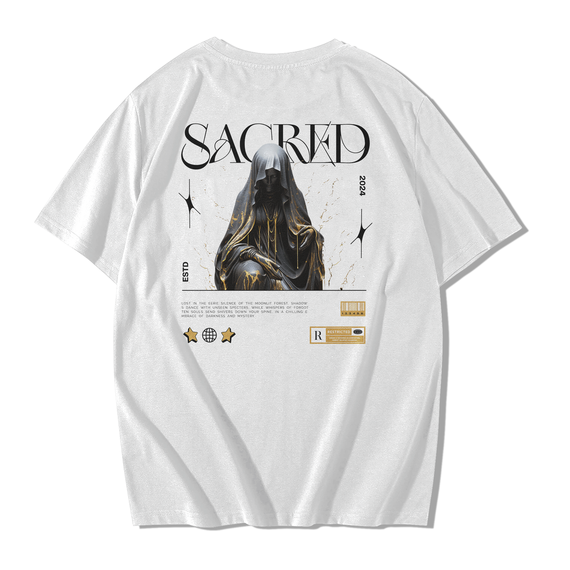 Alfaq Sacred Oversized T-Shirt for Men