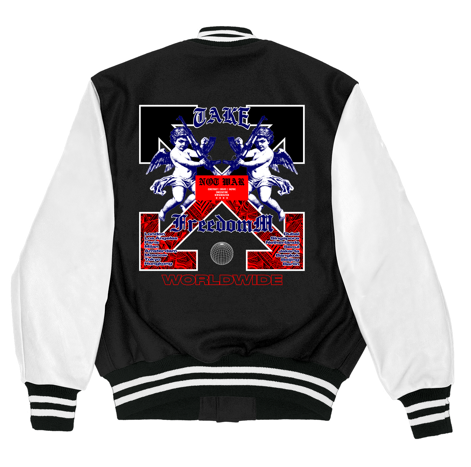 Alfaq Sake varsity jacket