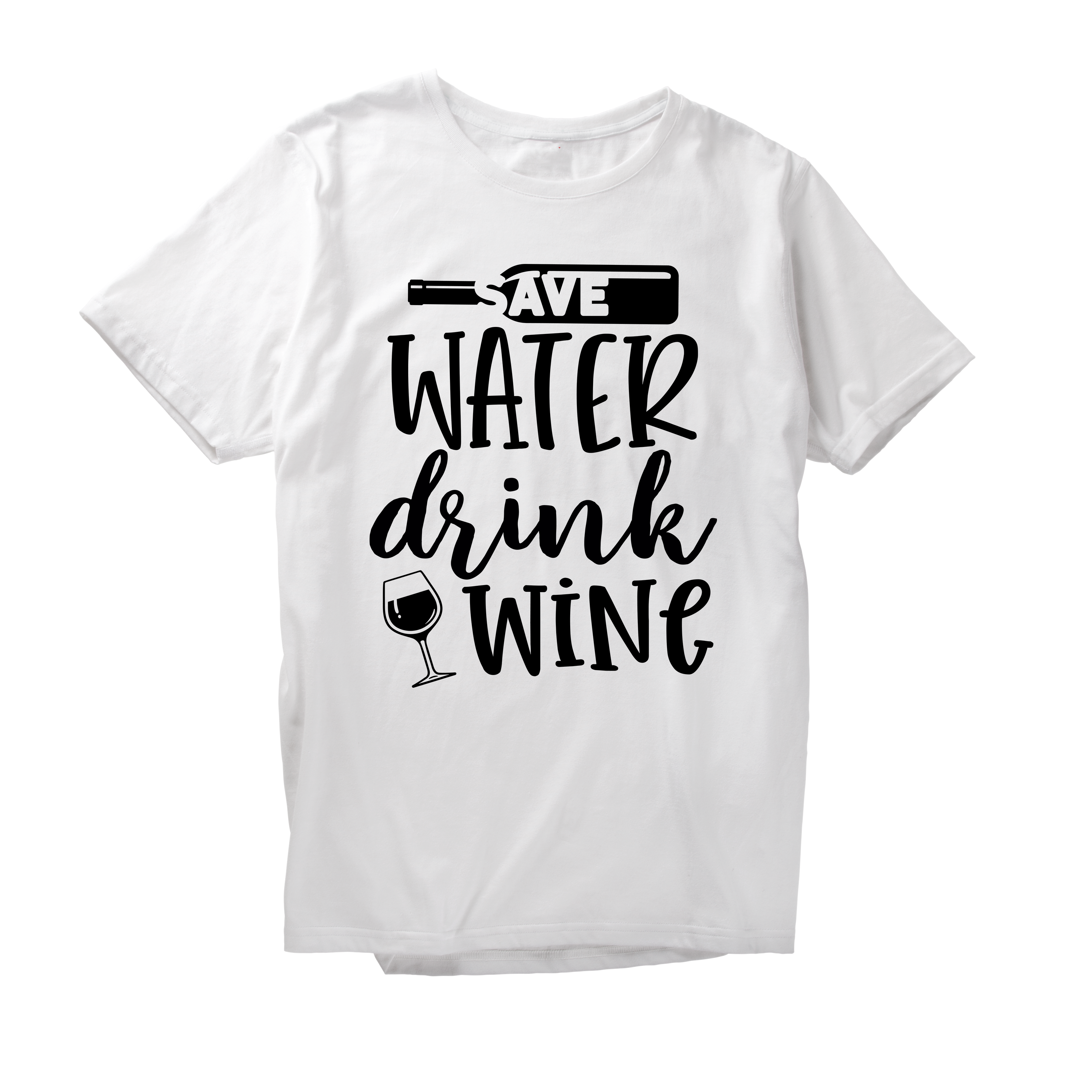 Alfaq Save Water Drink Wine T-Shirt