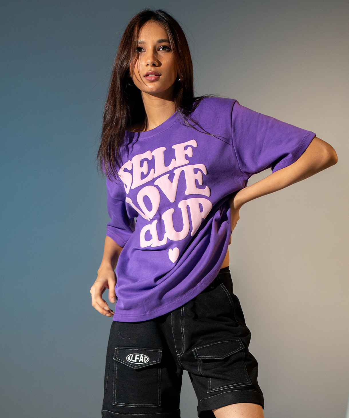 Alfaq Self Love Club Oversized T-shirt