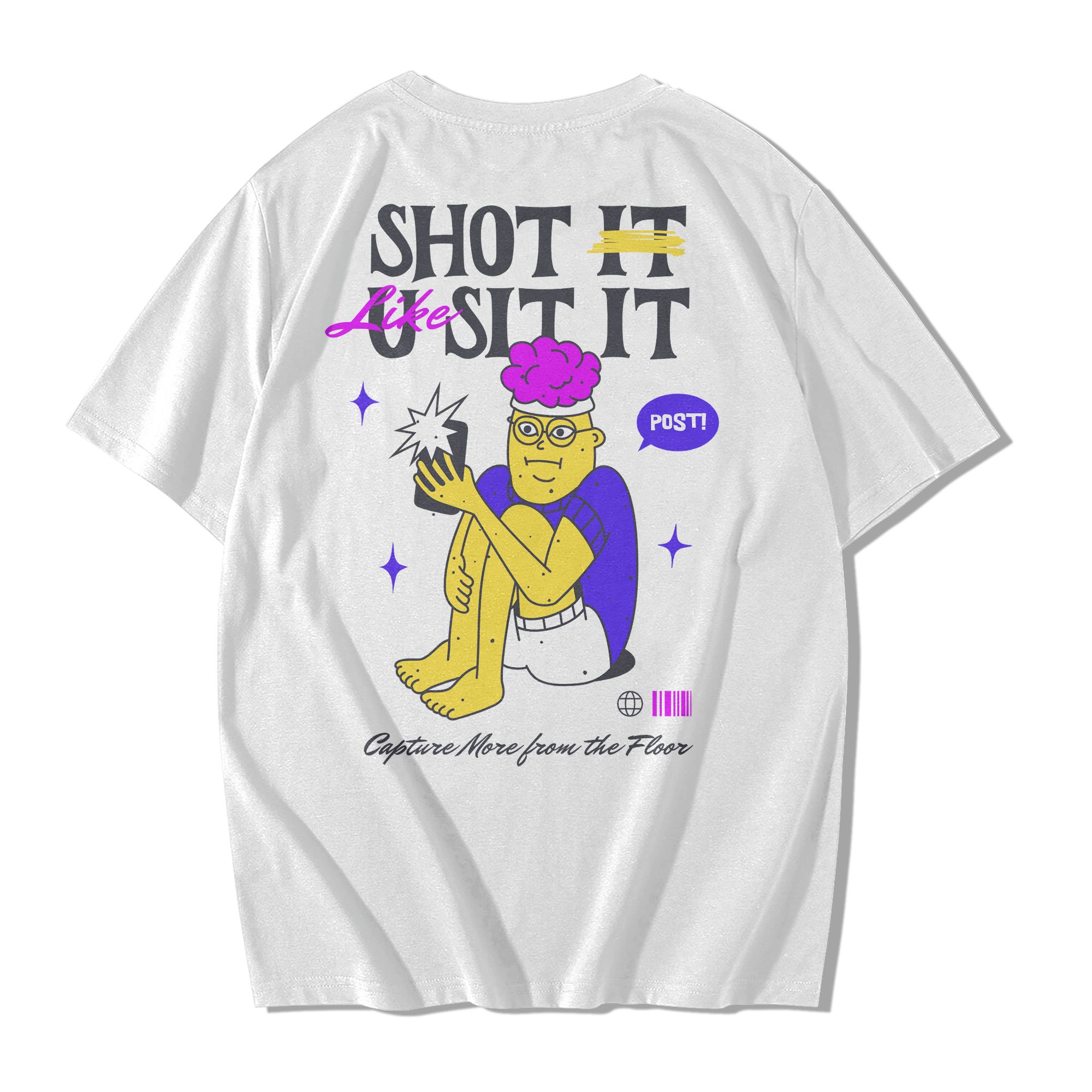 Alfaq Men Shot it Oversized T-Shirt