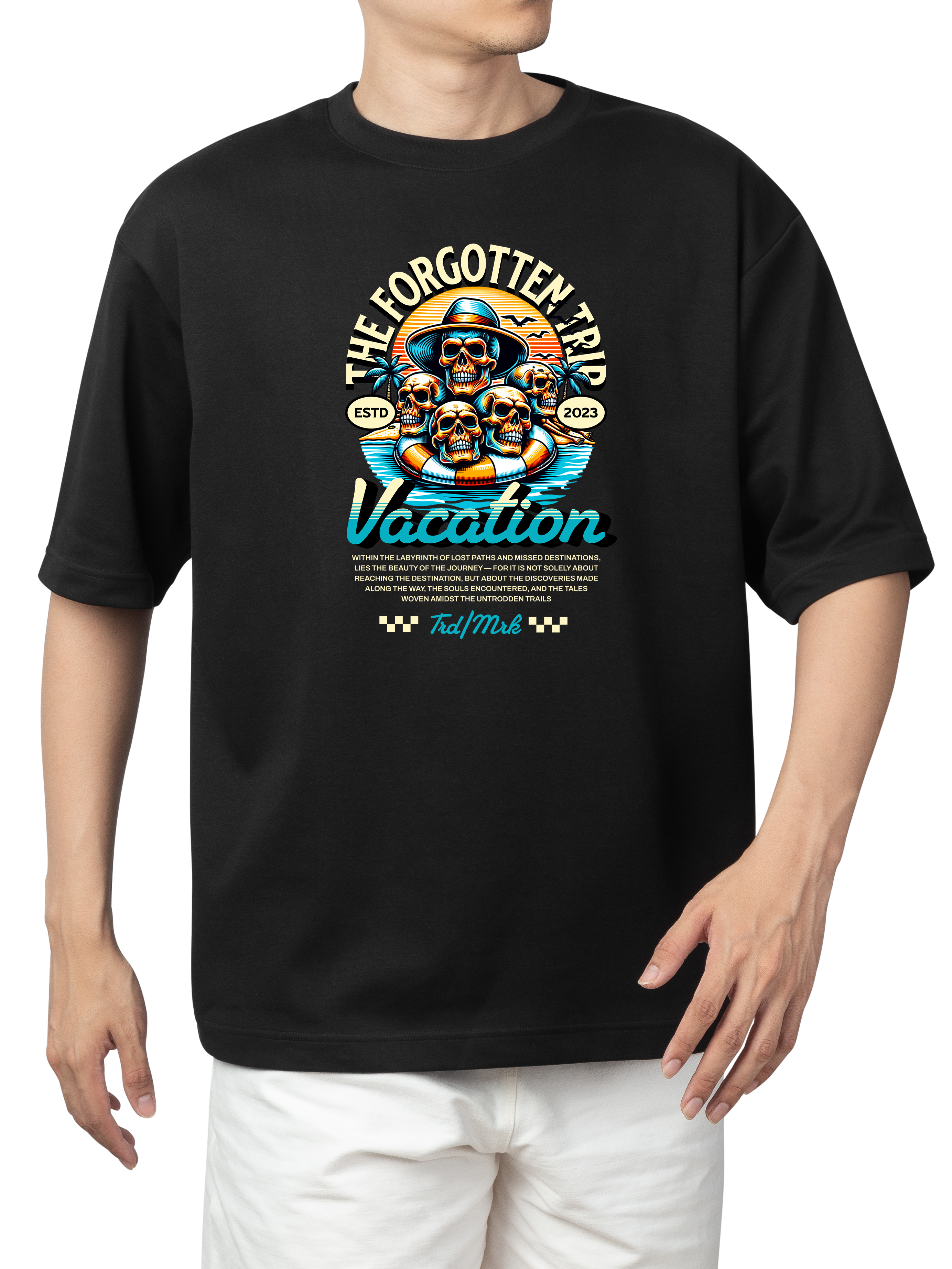 Alfaq Skull Beach Vacation T-Shirt