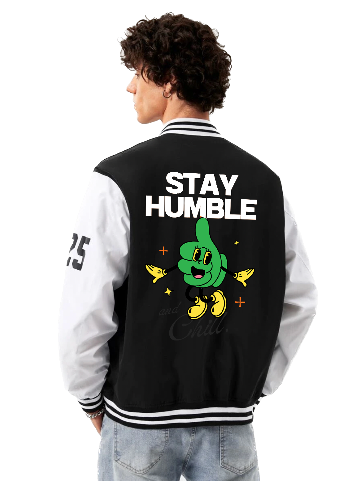 Alfaq Stay Humble Varsity Jacket