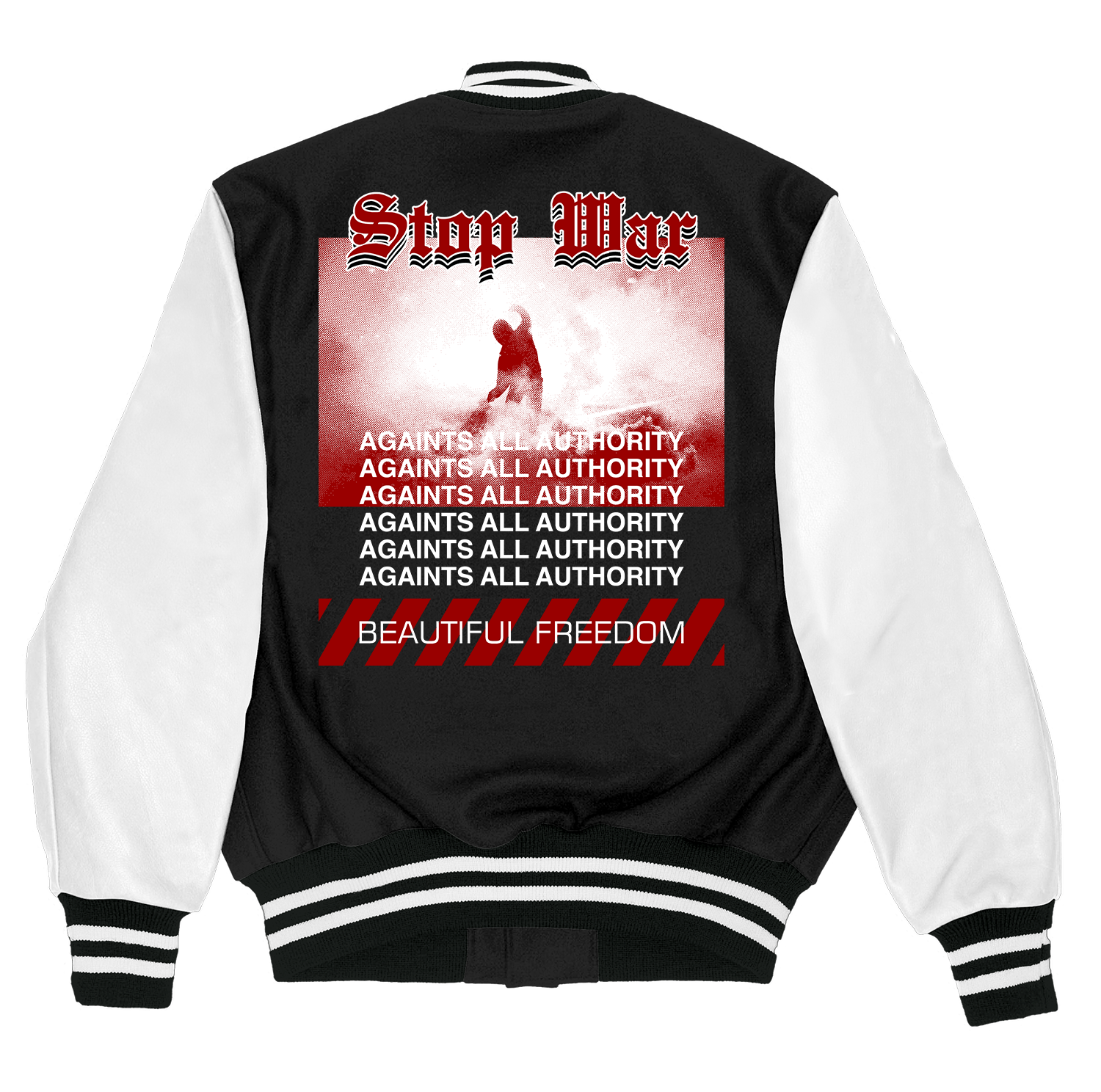 Alfaq Stop varsity jacket