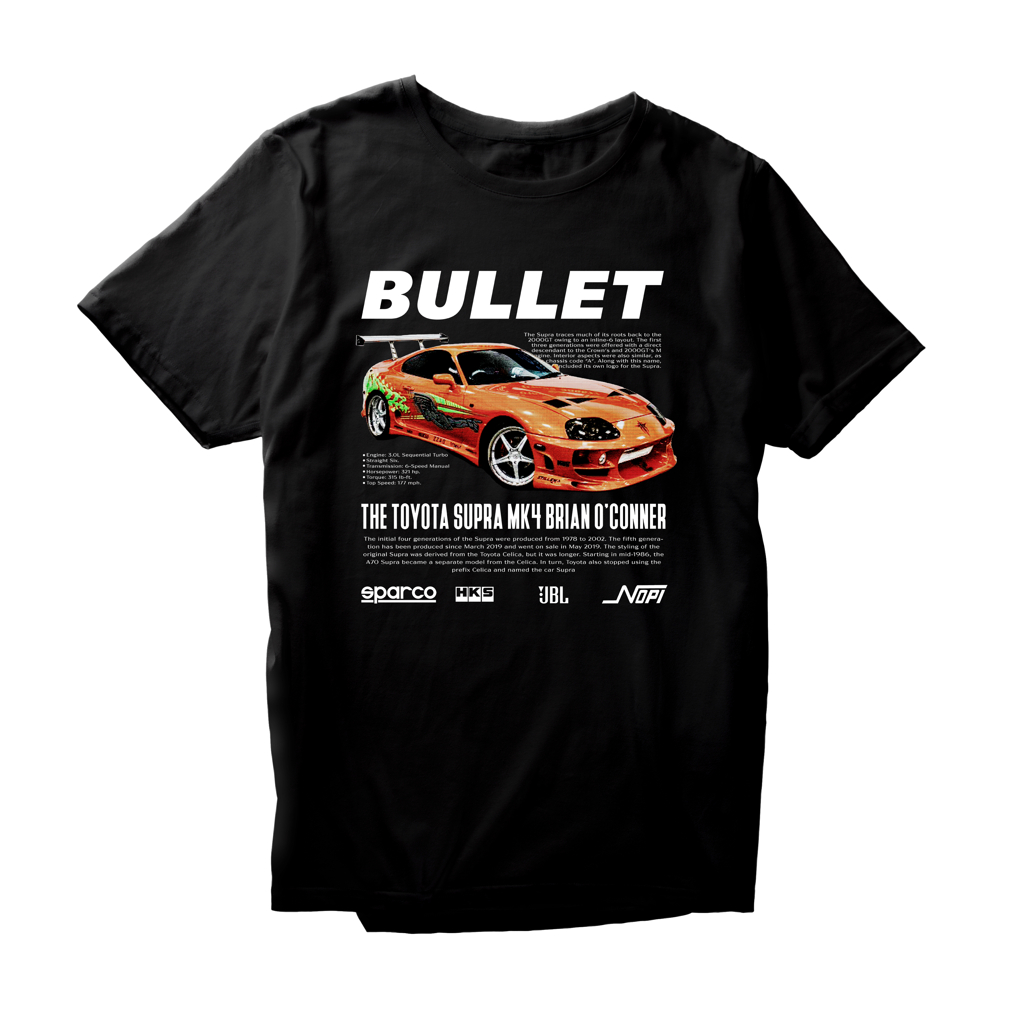Alfaq TOYOTA SUPRA MK4 BRIAN T-Shirt