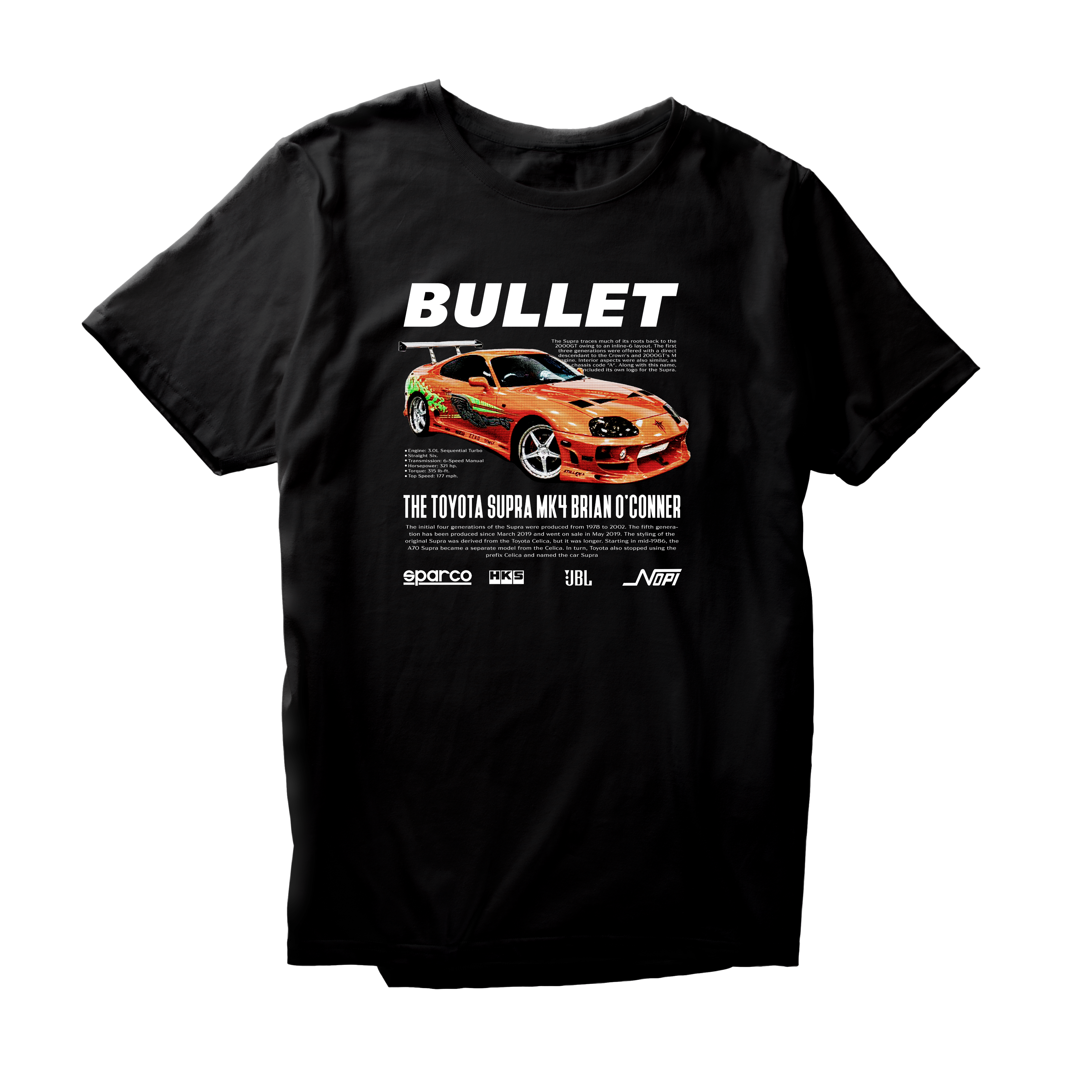 Alfaq TOYOTA SUPRA MK4 BRIAN T-Shirt