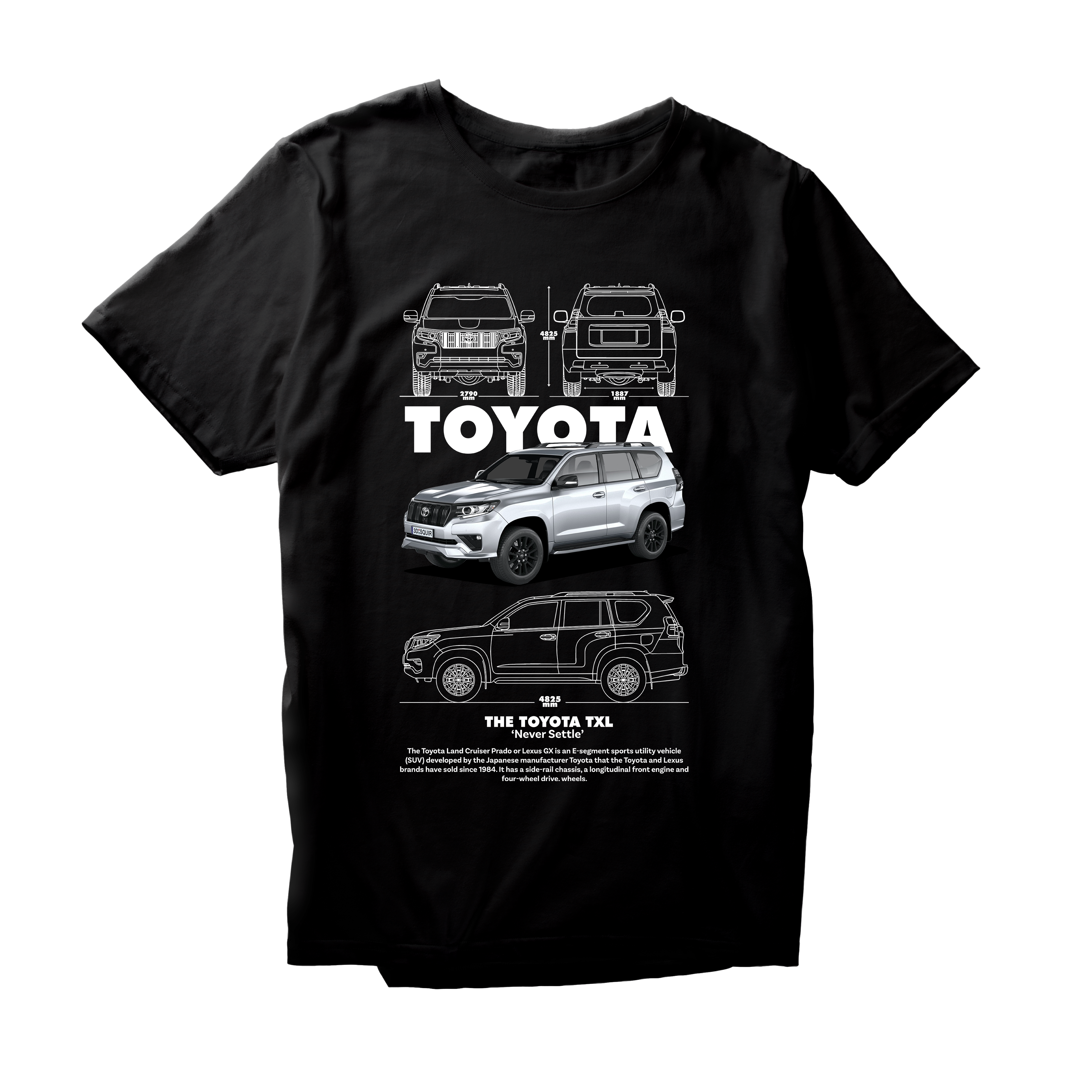 Alfaq TOYOTA TXL WHITE T-Shirt