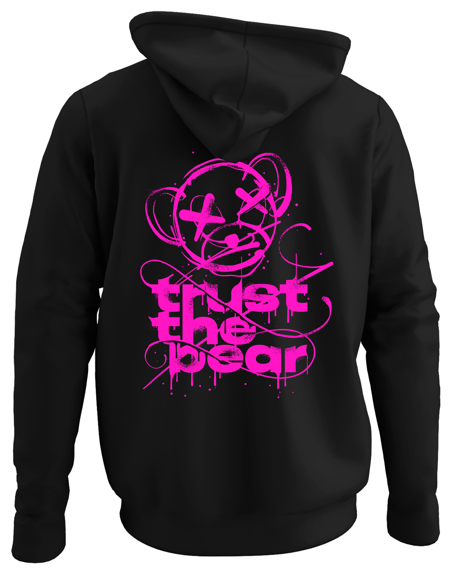 Alfaq Trust the pink bear hoodie