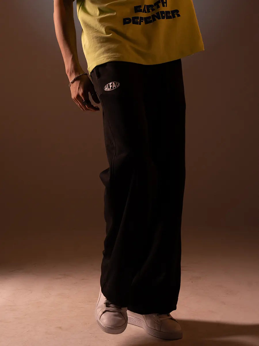 Alfaq Black Bottomwear for Men