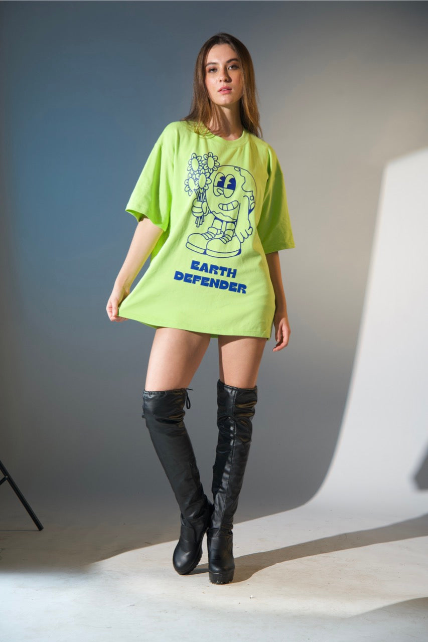 Alfaq Earth Defender Oversized Tshirt