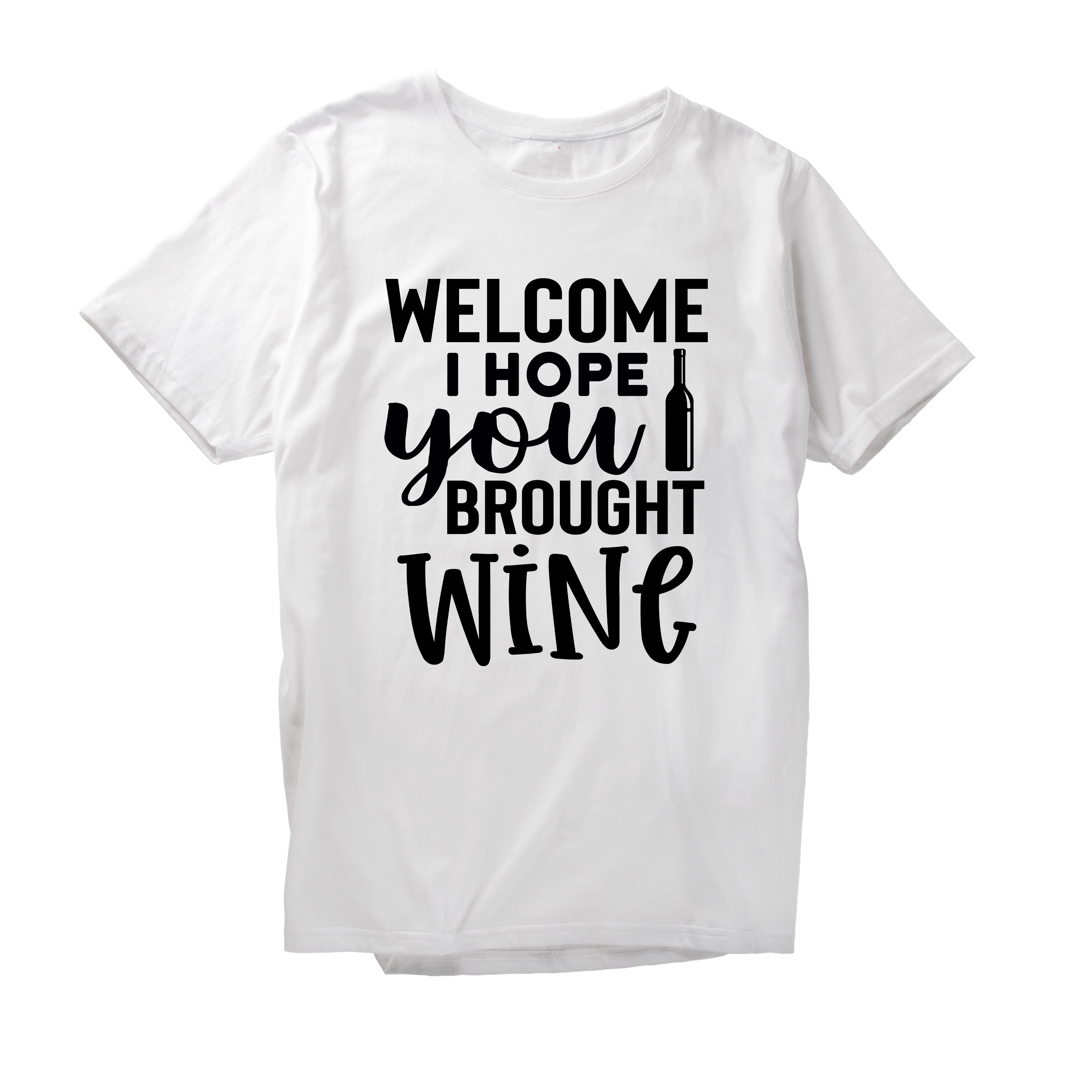 Alfaq Welcome I Hope You Brought Wine T-Shirt