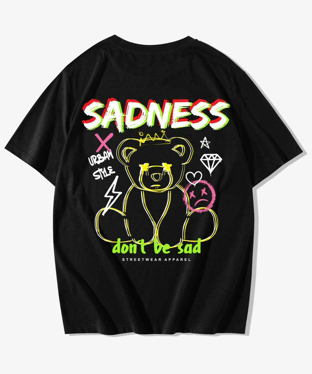 Sadness Printed Oversized T-Shirt