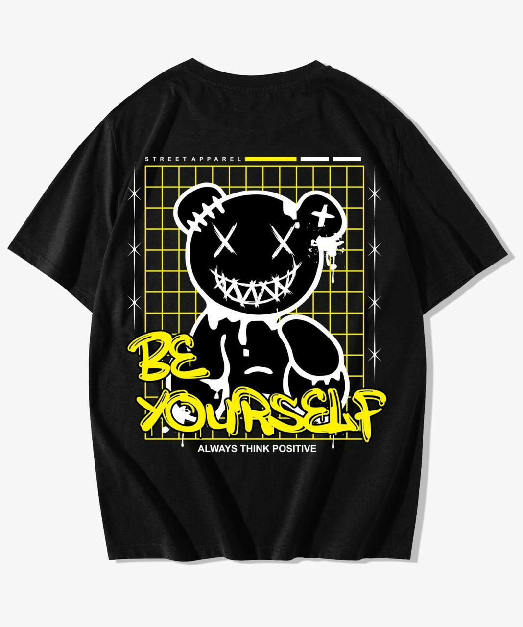 Be Yourself Printed Oversized T-Shirt