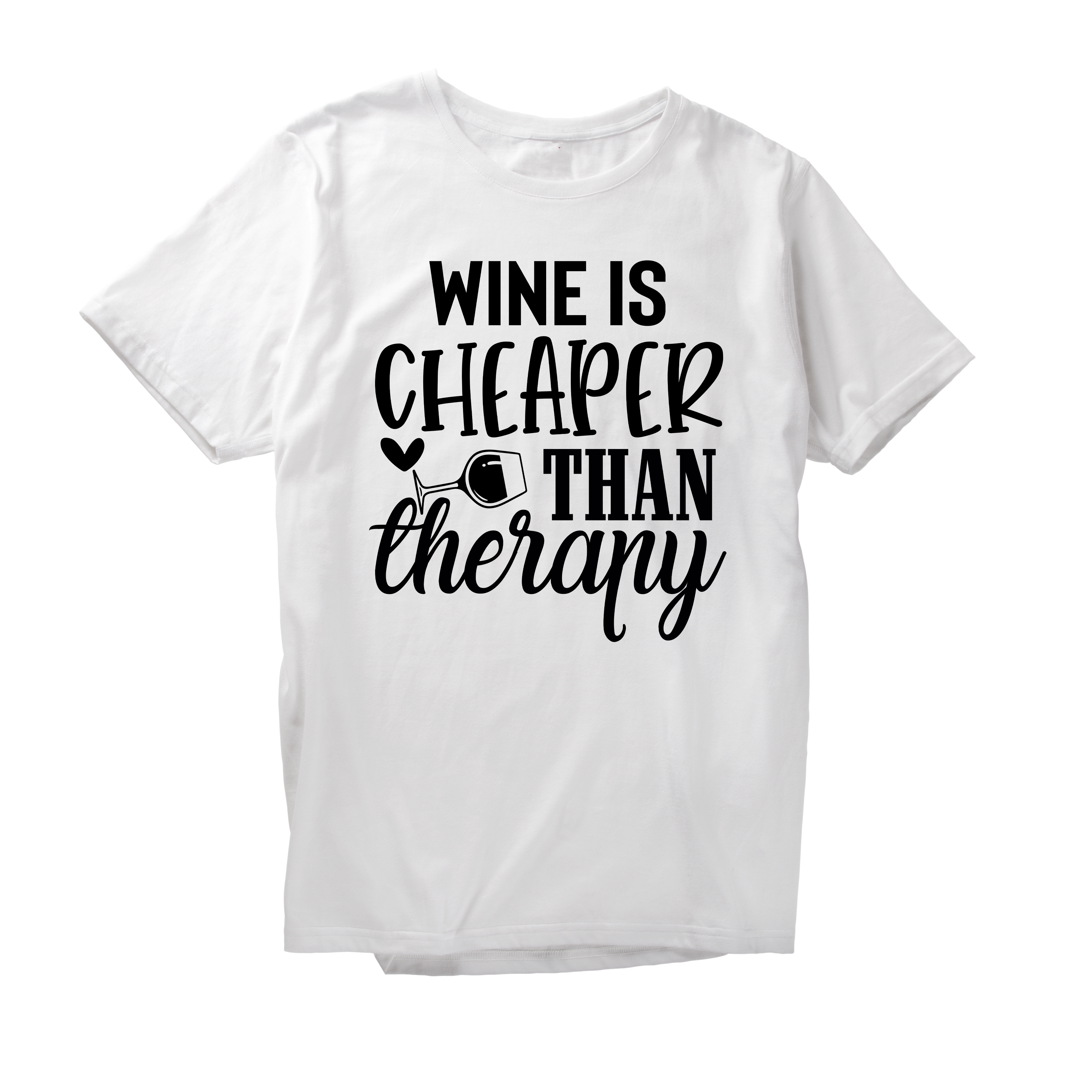 Alfaq Wine Is Cheaper Than Therapy T-Shirt