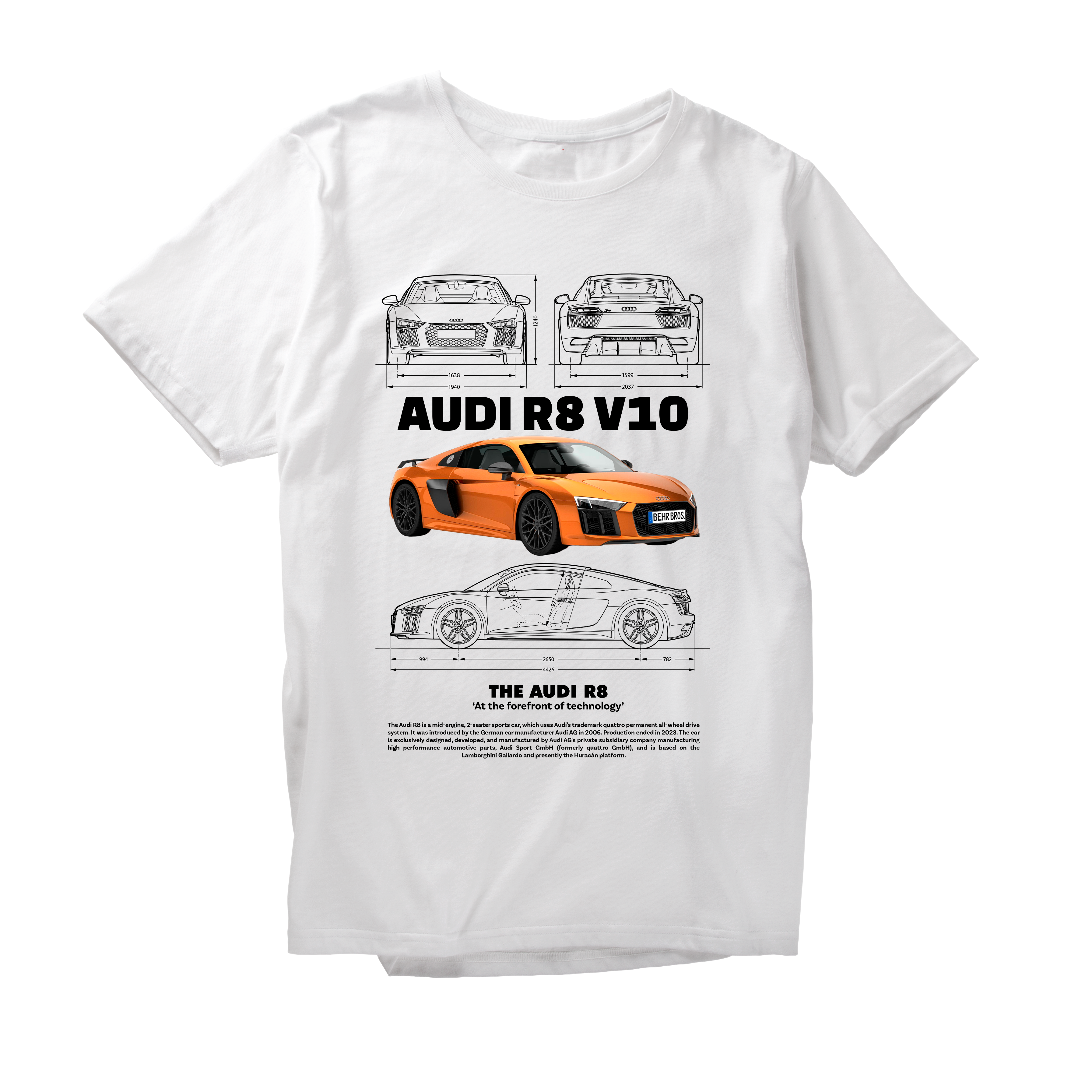 Alfaq audi r8 v10 w T-Shirt