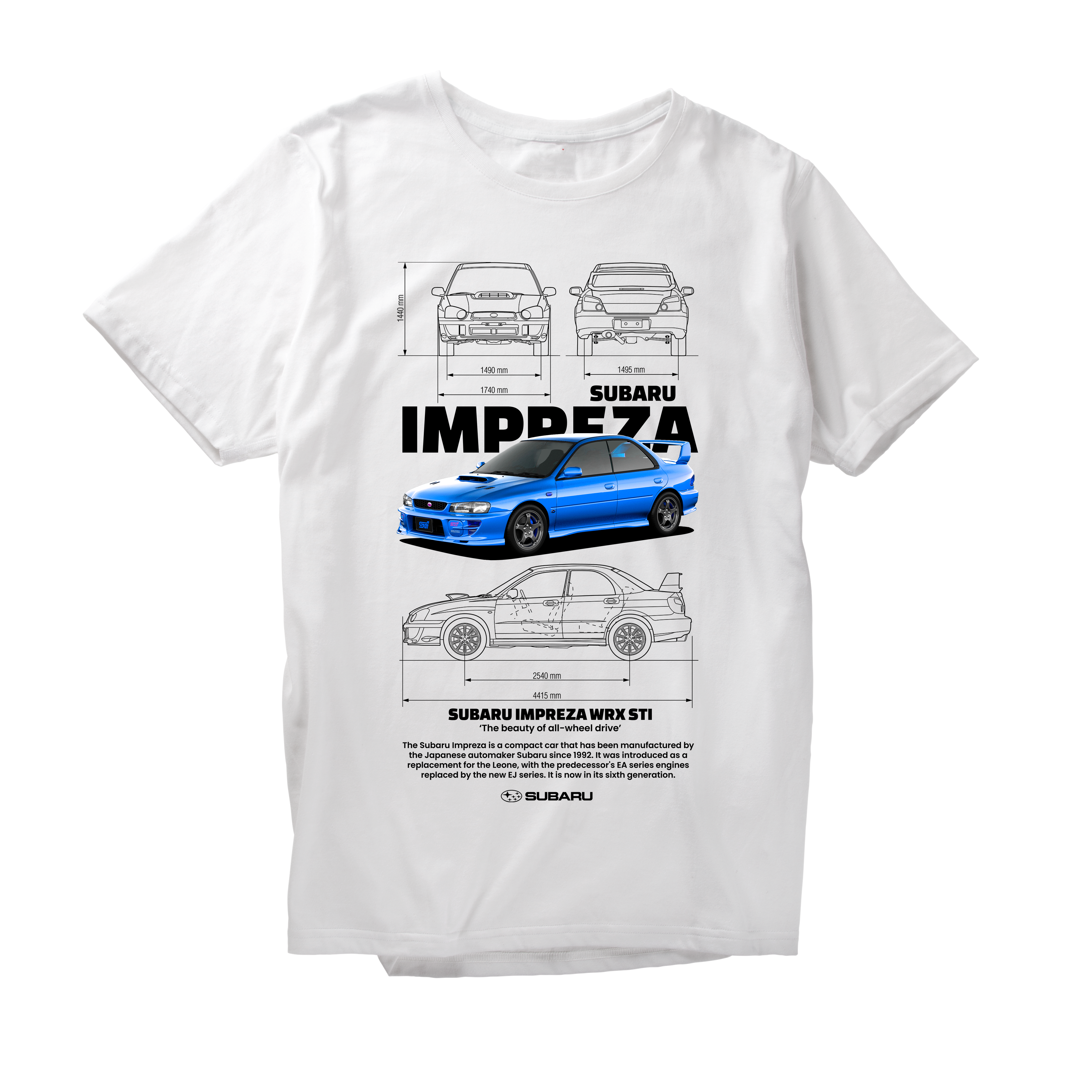 Alfaq azul subaru impreza wrx sti T-Shirt