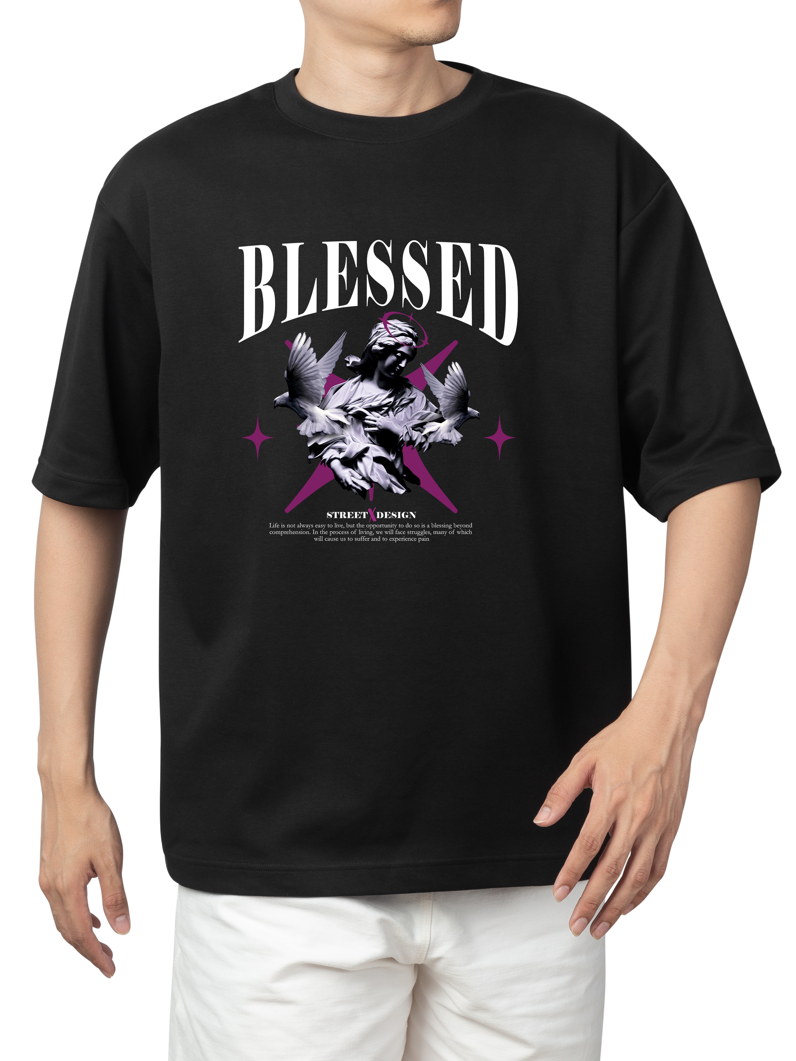 Alfaq Blessed 2 Oversized T-Shirt