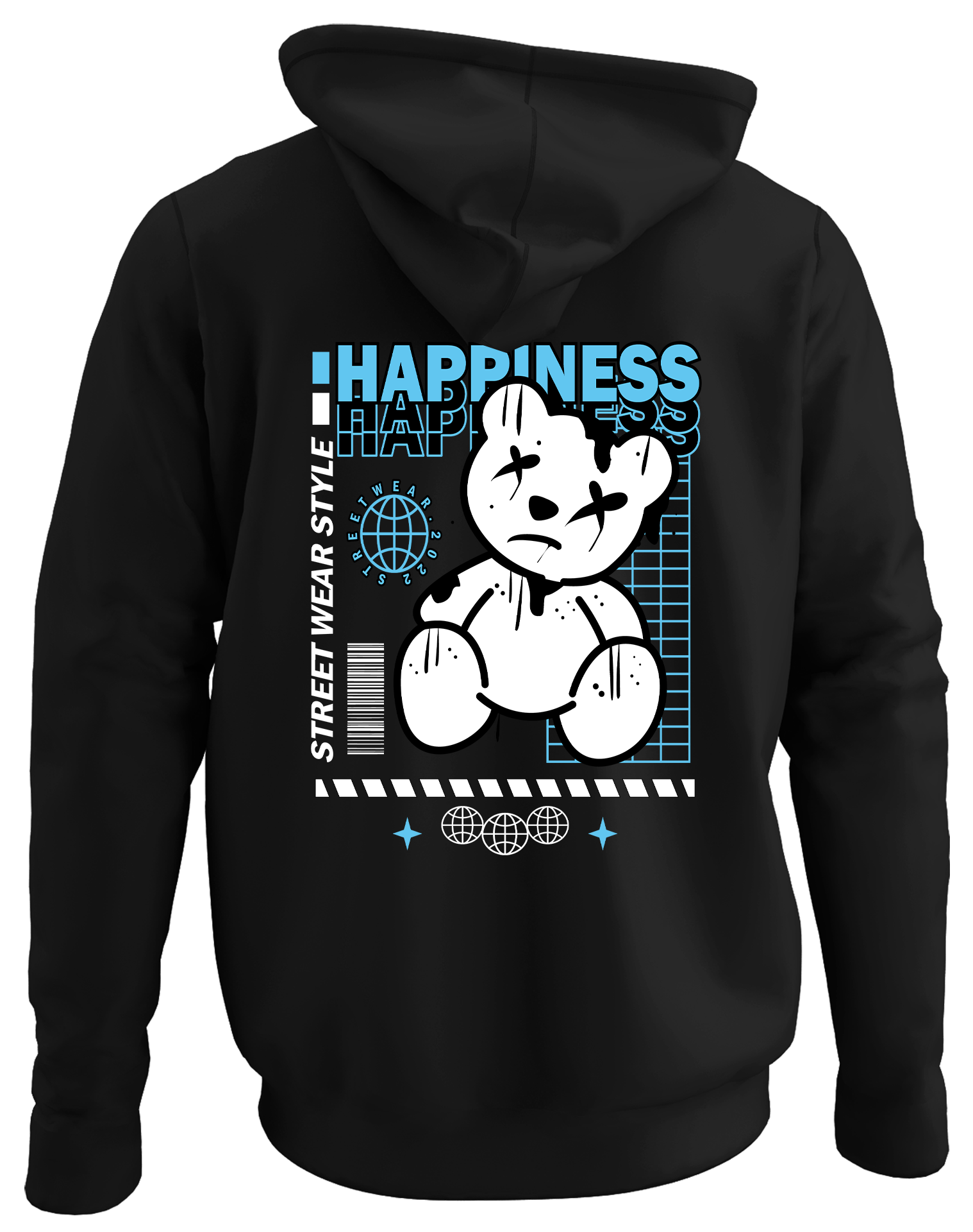 Alfaq happiness wear style hoodie