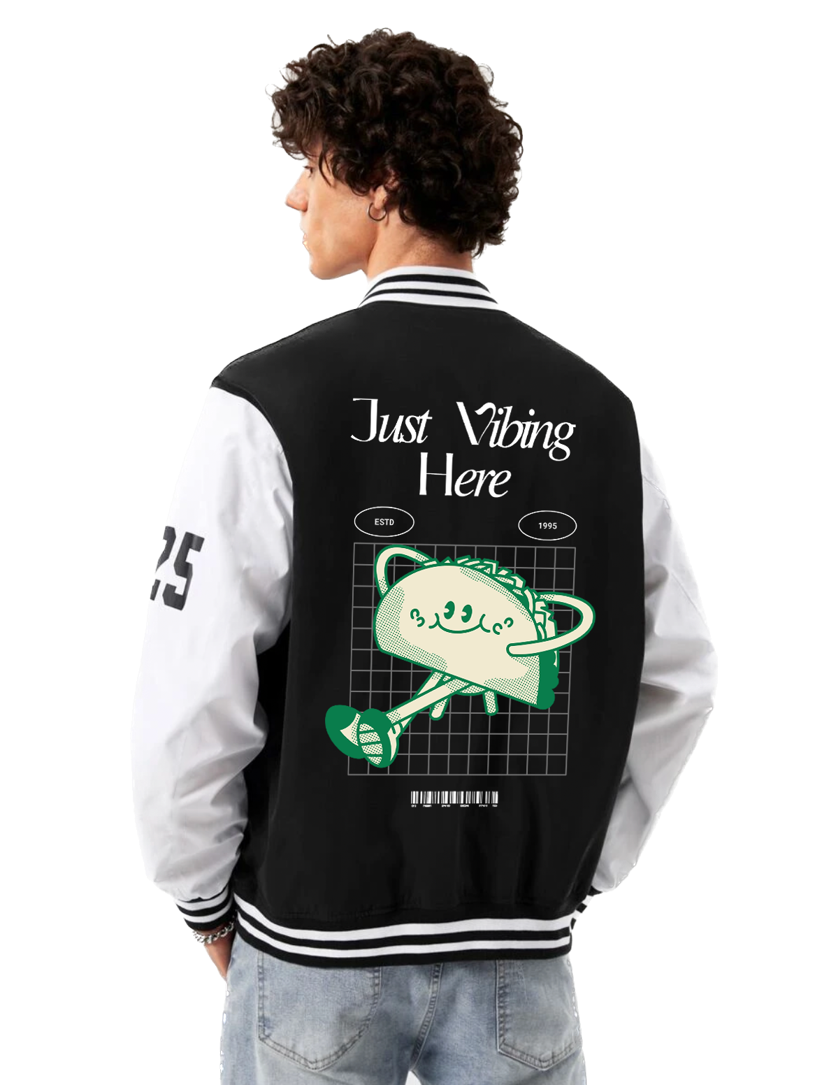 Alfaq Just Vibing Varsity Jacket