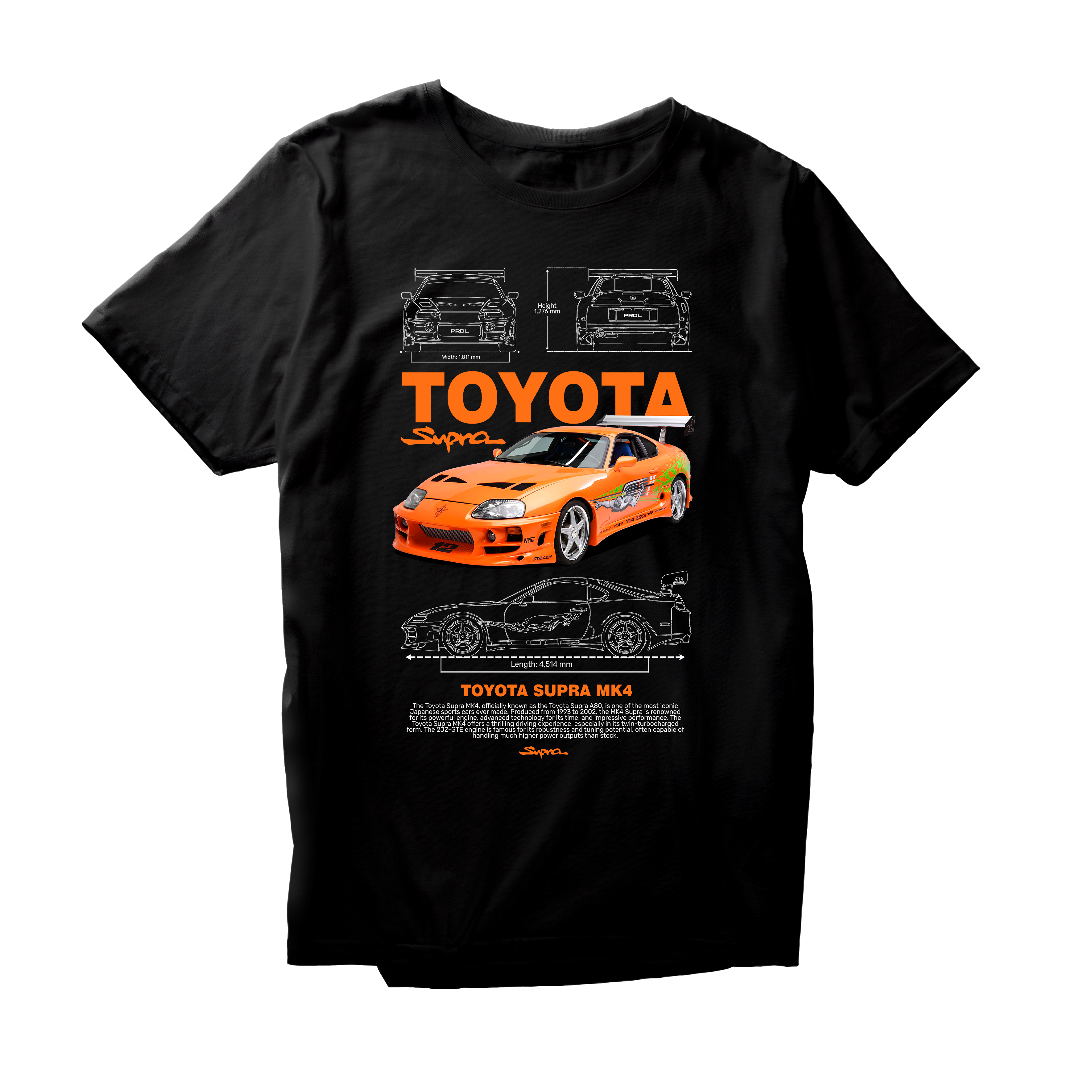 Alfaq toyota supra mk4 fast and furious T-Shirt